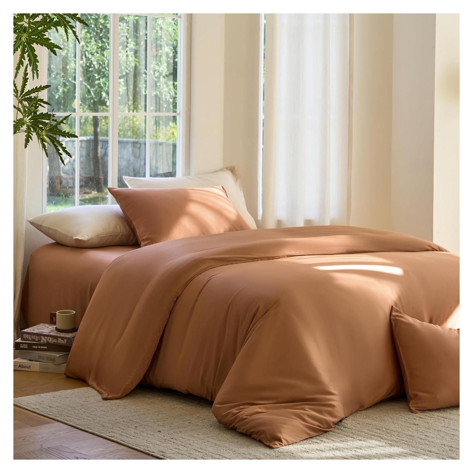 Juego de Funda de Edredón DOZ, 100% Viscosa Orgánica, Twin