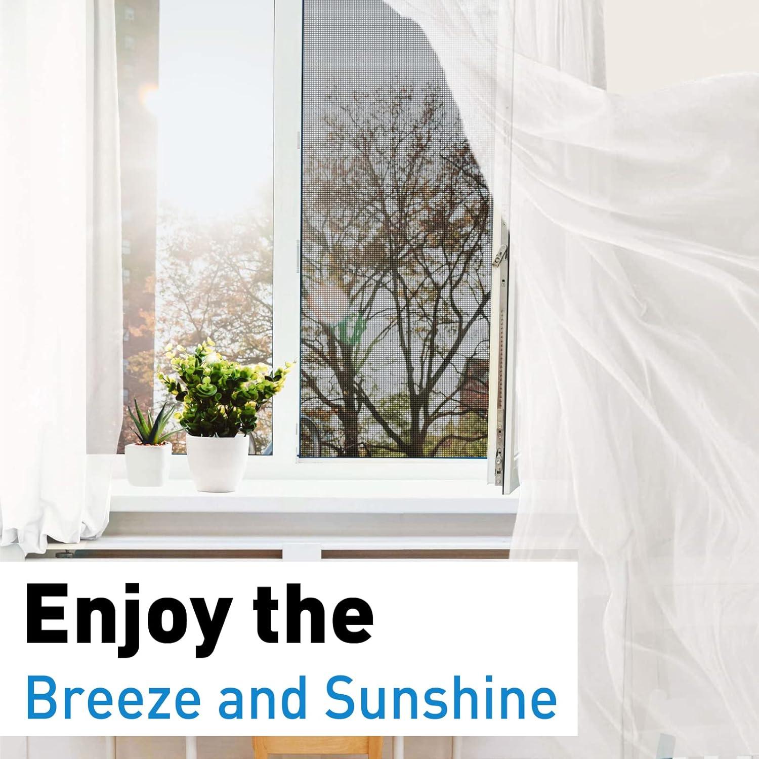 Kit de Reemplazo de Pantalla de Ventana MAGZO 91x229 cm Negro