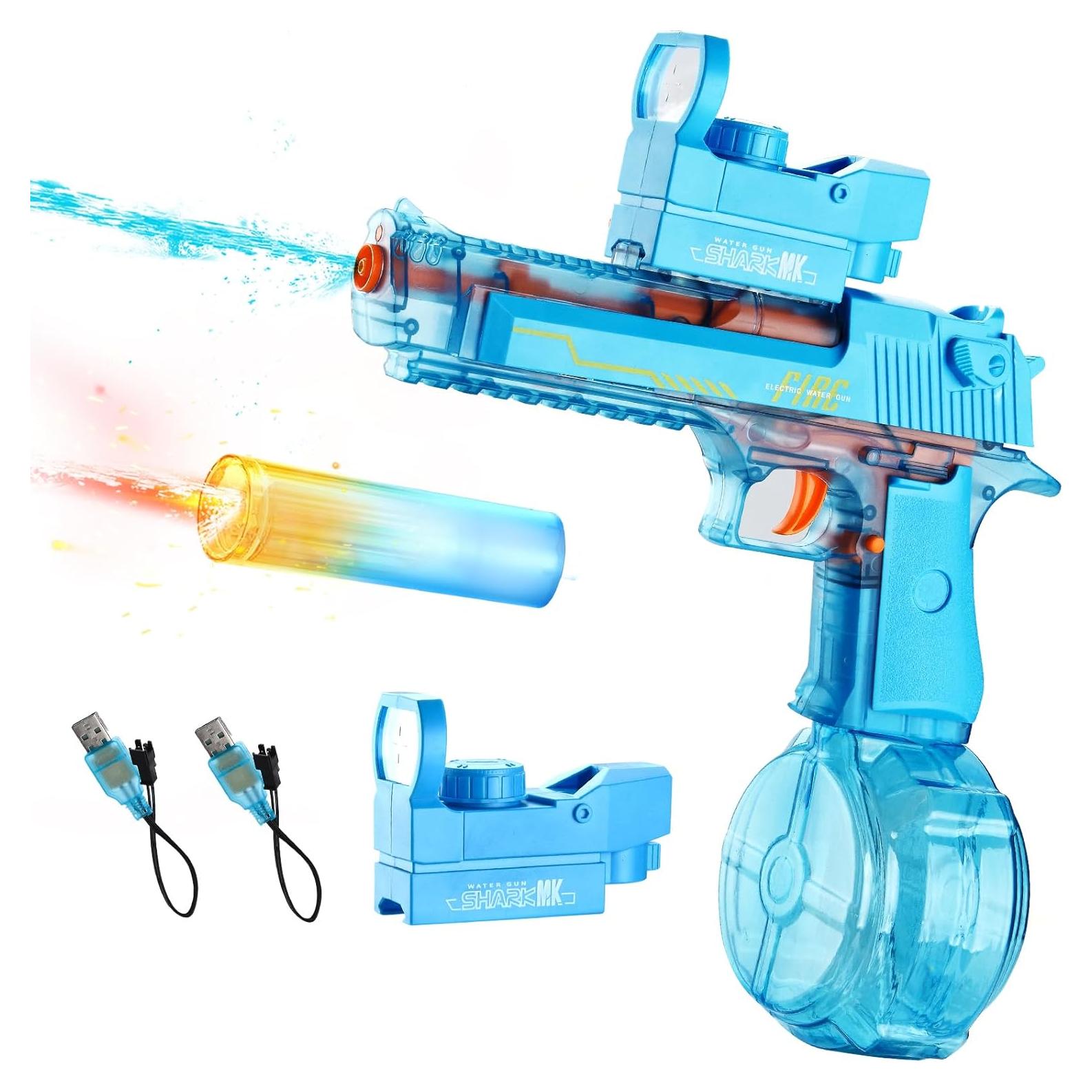 Pistola de Agua Eléctrica PhotonSplash 425ml Azul - Juguete para Niños y Adultos