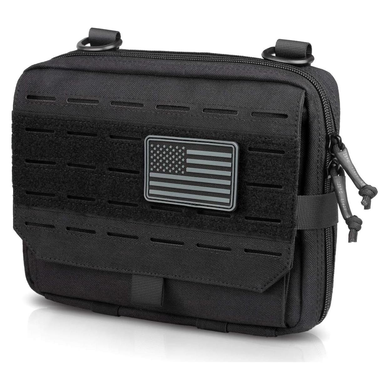Bolsa Administrativa Táctica WYNEX Nylon 1000D Negro EDC