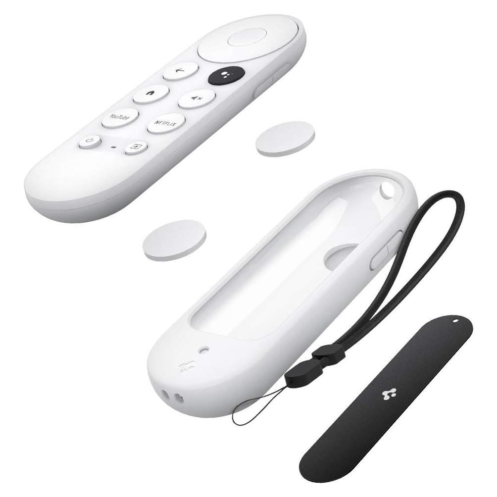 Funda de Silicona Spigen para Chromecast con Control Remoto - Blanca