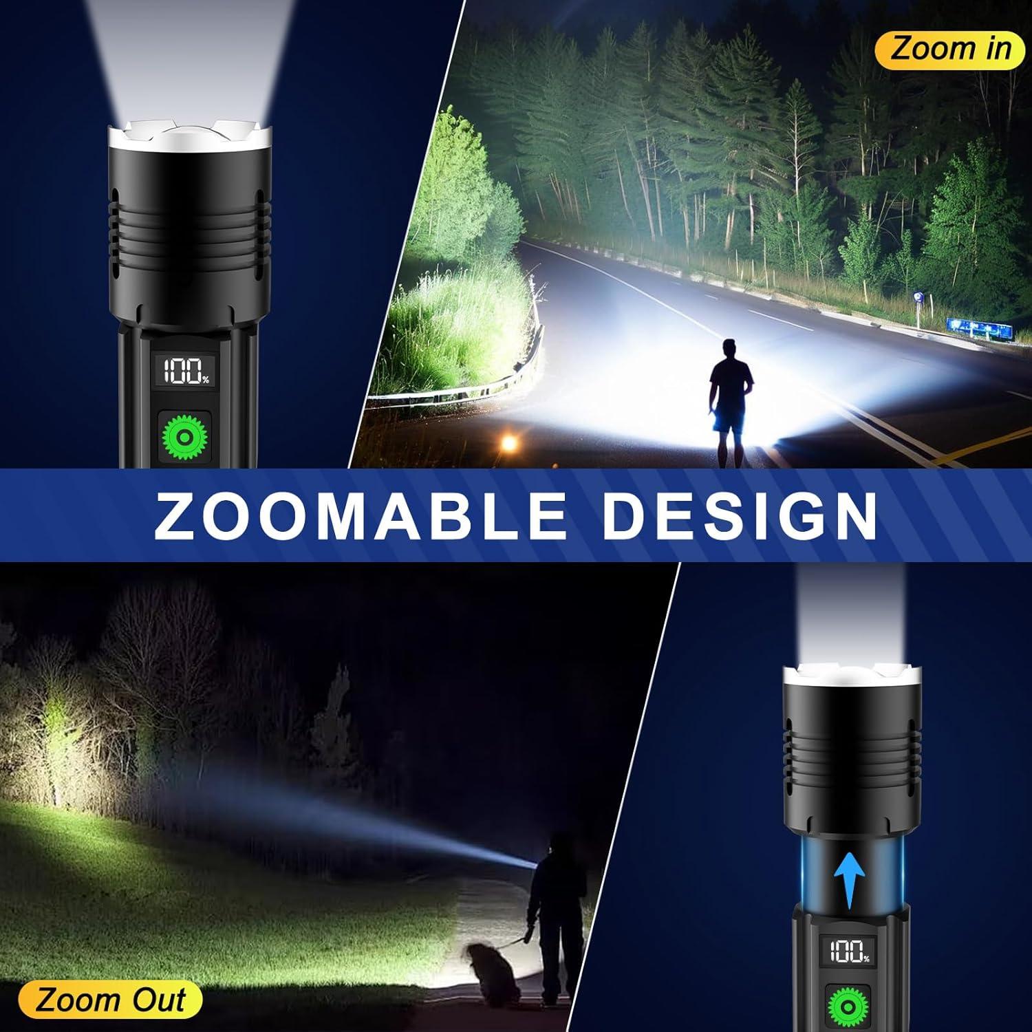 Linterna Táctica LED Tremdwoto ER1 Recargable 1000 Lúmenes