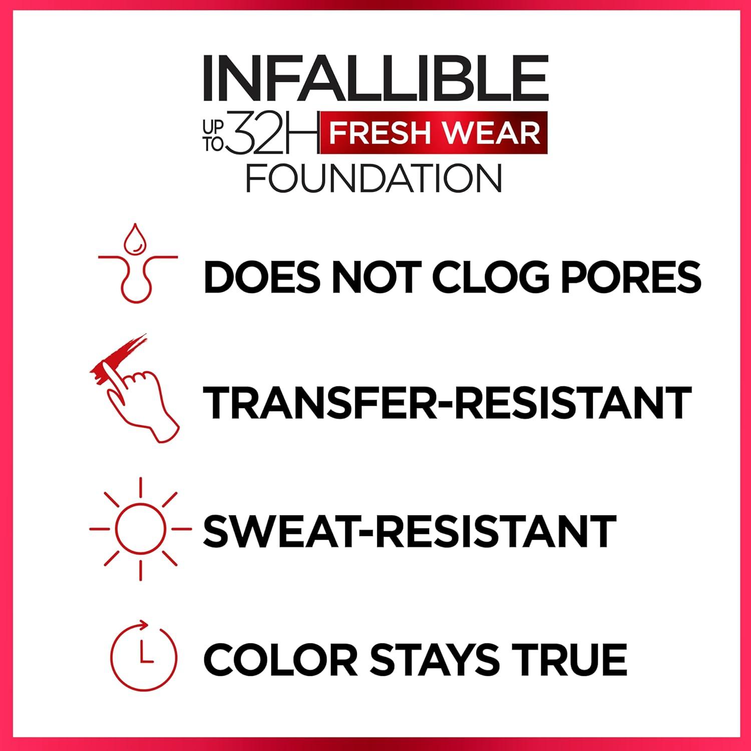 Base de Maquillaje L'Oreal Paris Infallible 390 Perla Rosa 29.57 ml