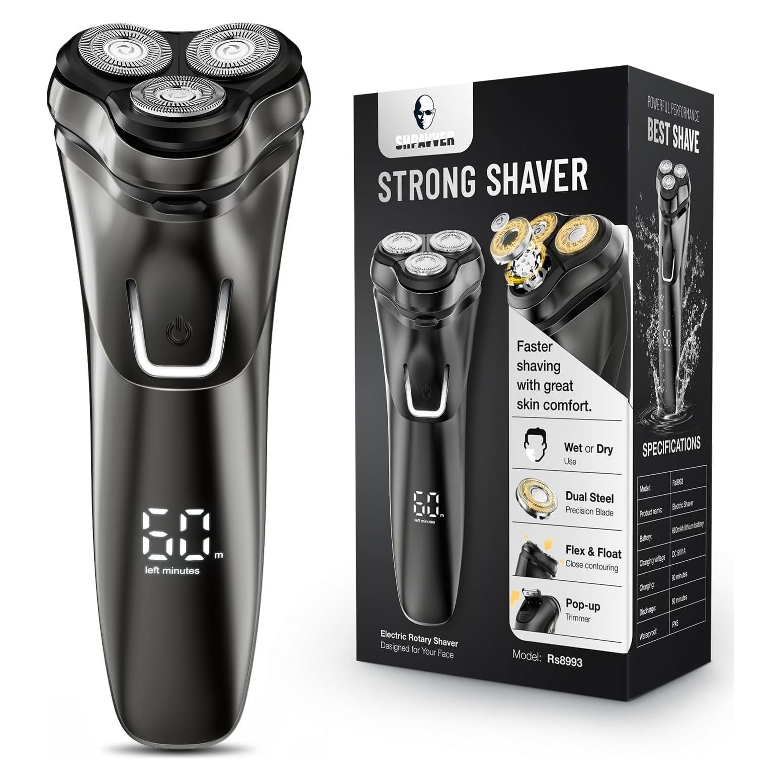 Afeitadora eléctrica inalámbrica SHPAVVER Rs8993 4D húmeda/seca