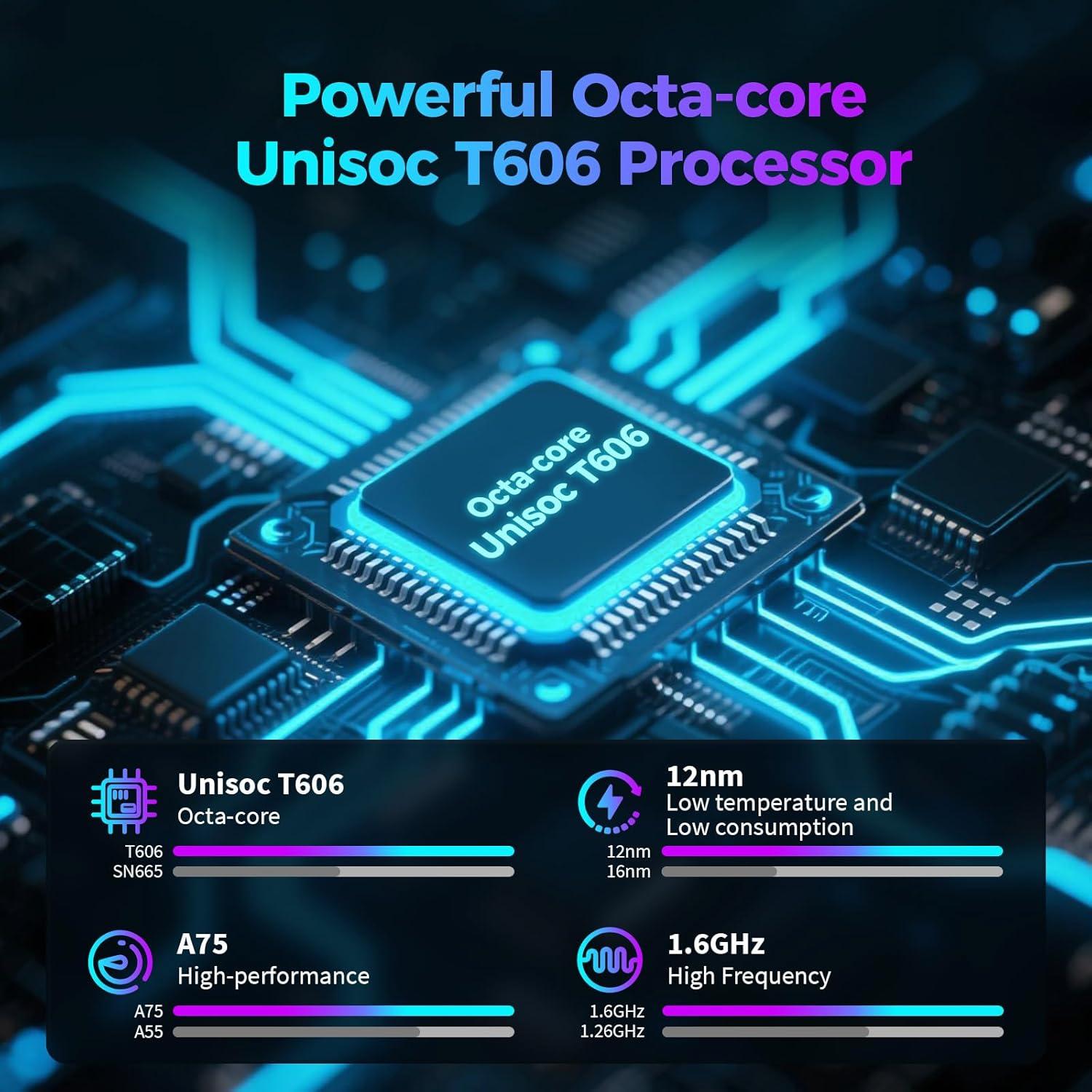 Tableta Android 15 YOBANSE 10.1" 26GB RAM 256GB ROM Teclado