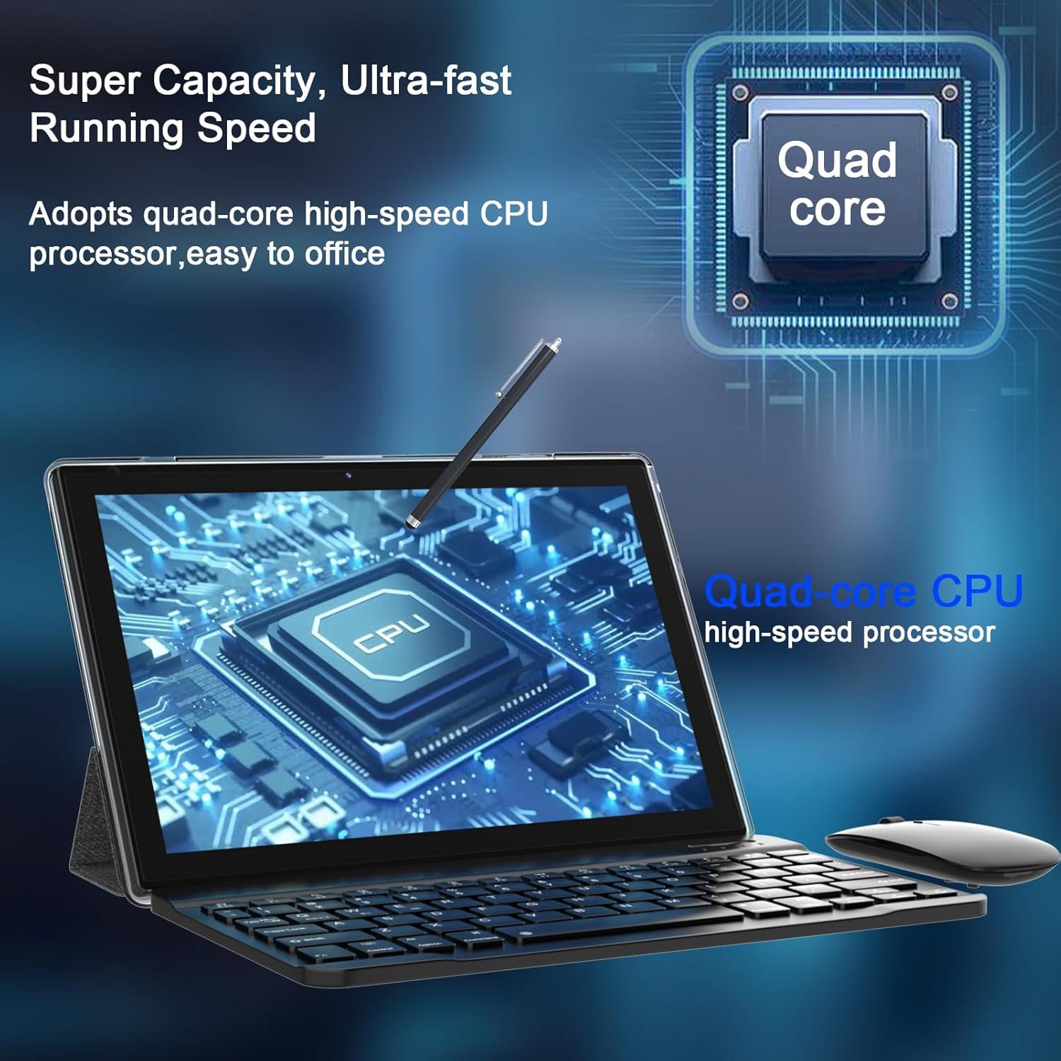 Tableta 2 en 1 Aheadlink YQ10SMAX 10.1" Android 13 12GB RAM