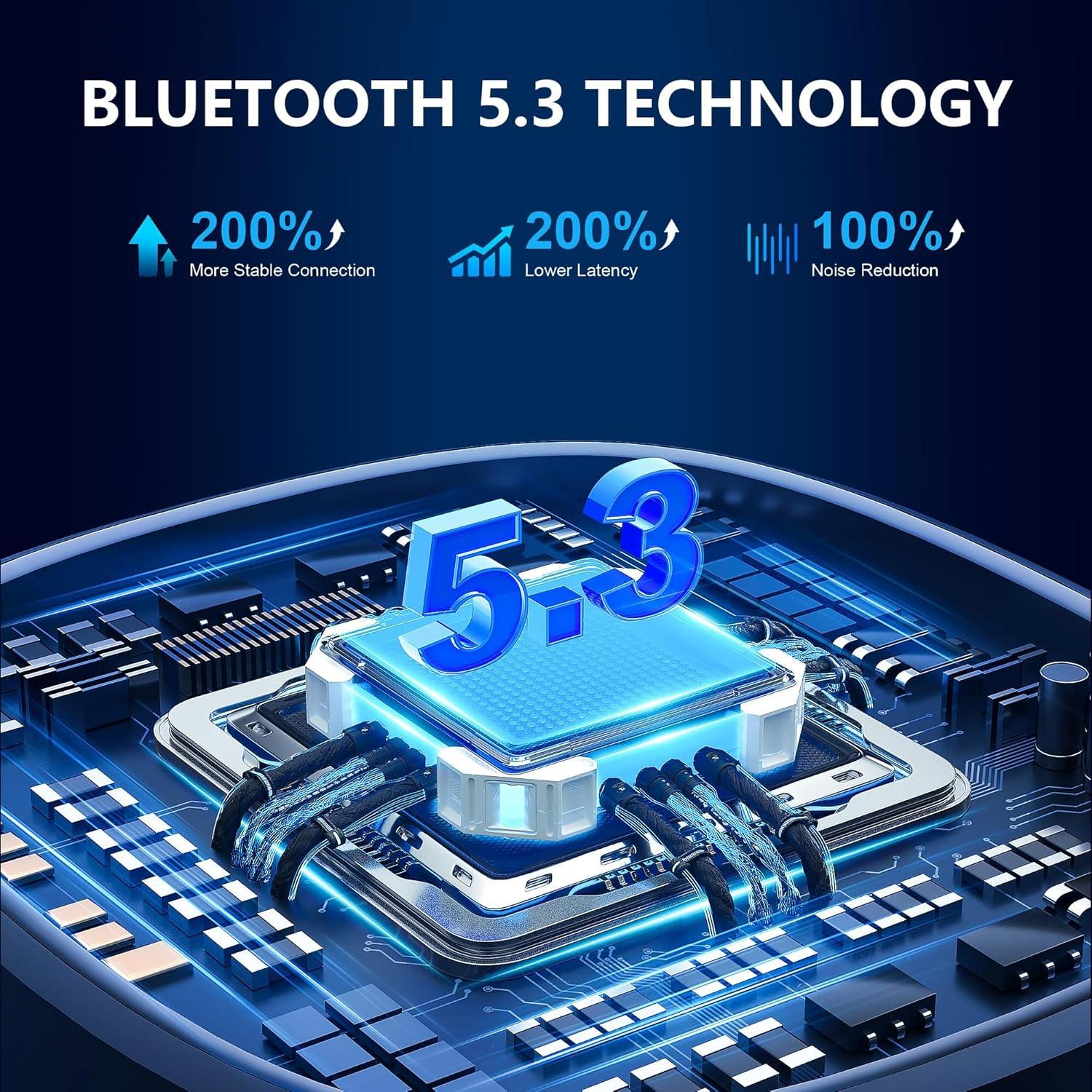 Adaptador Bluetooth 5.3 SONRU para Coche - Receptor Aux con Micrófono