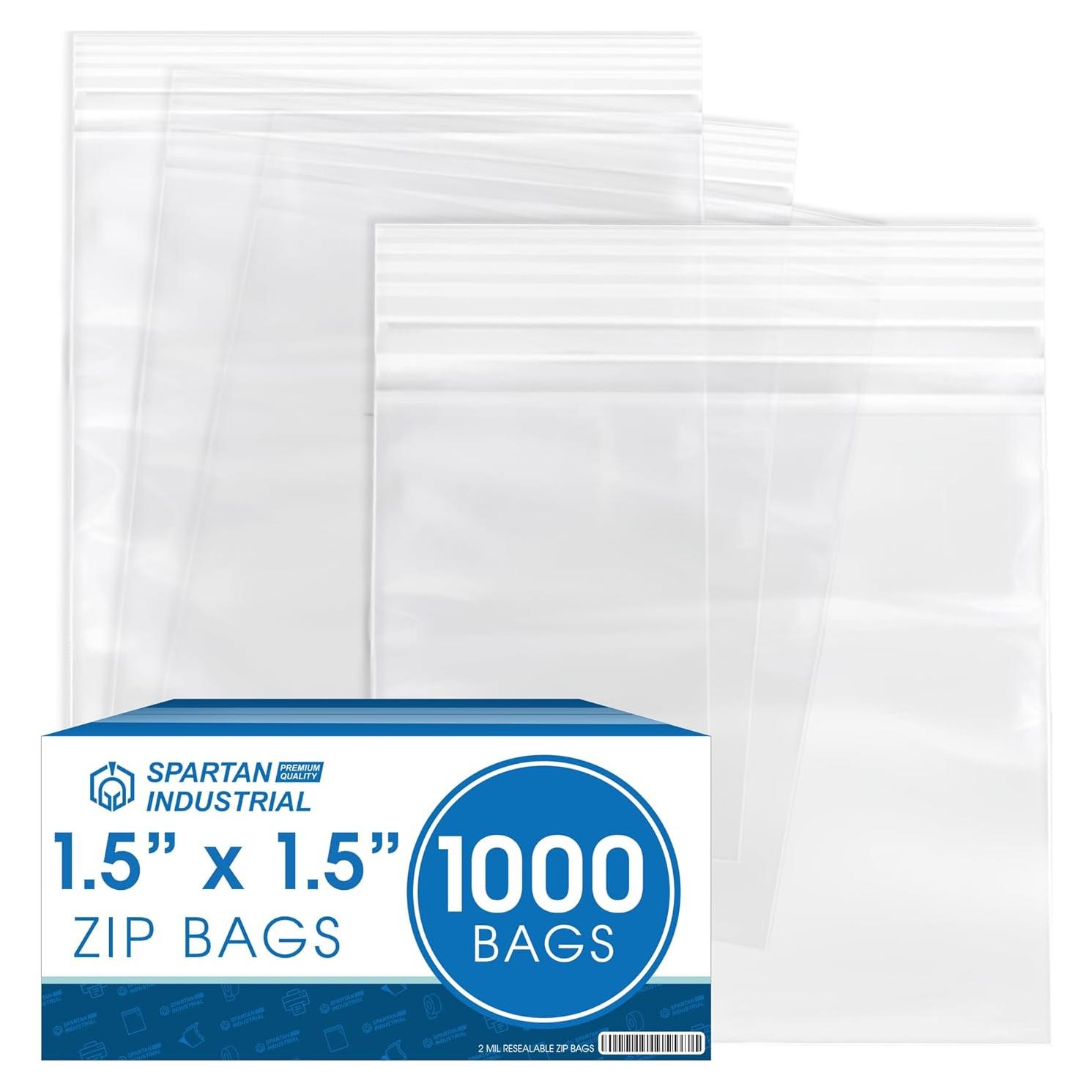 Bolsas Plásticas Reclosables Spartan 1.5x1.5" 1000 Unidades