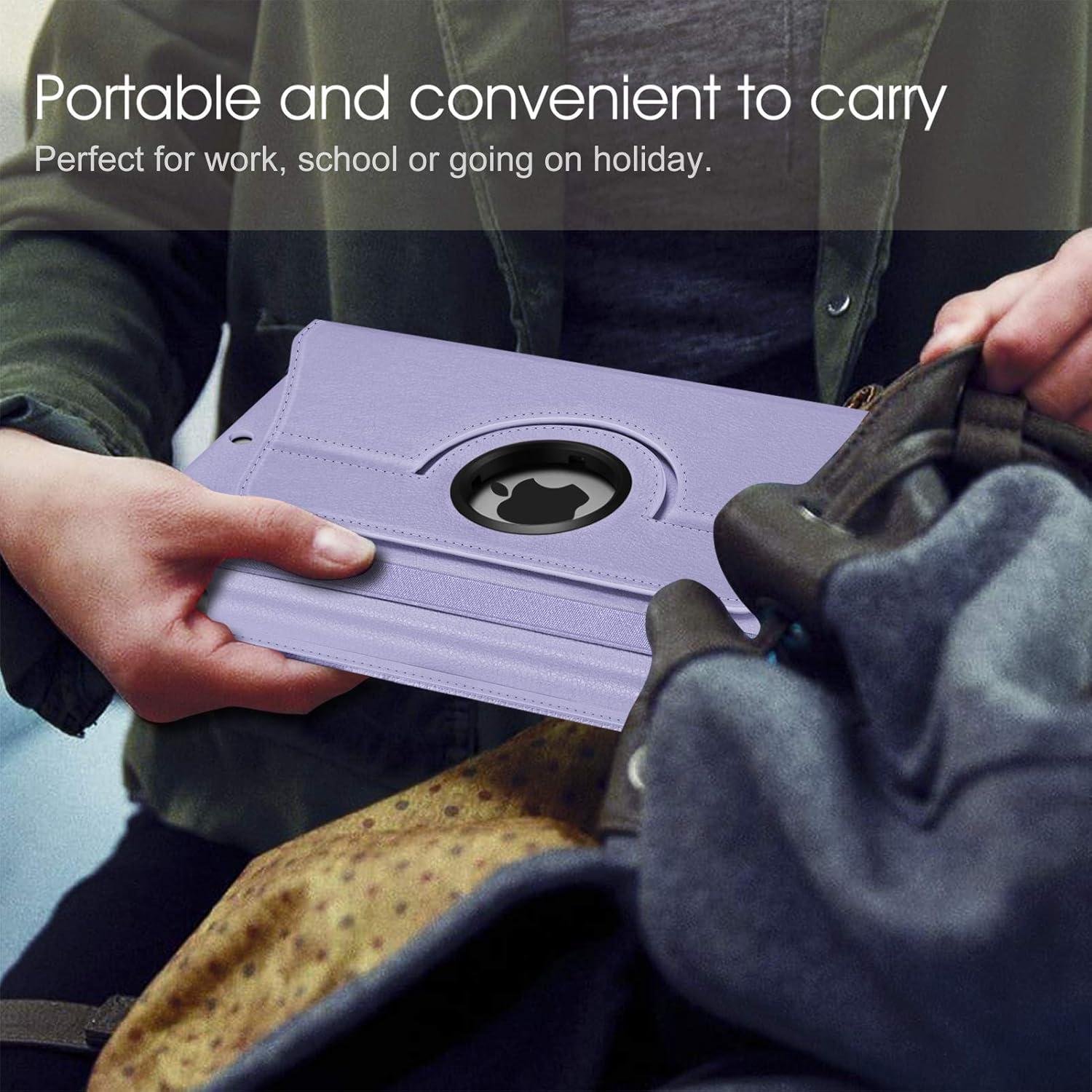 Funda Rotativa Fintie para iPad 10.2" 2021/2020/2019 - Púrpura