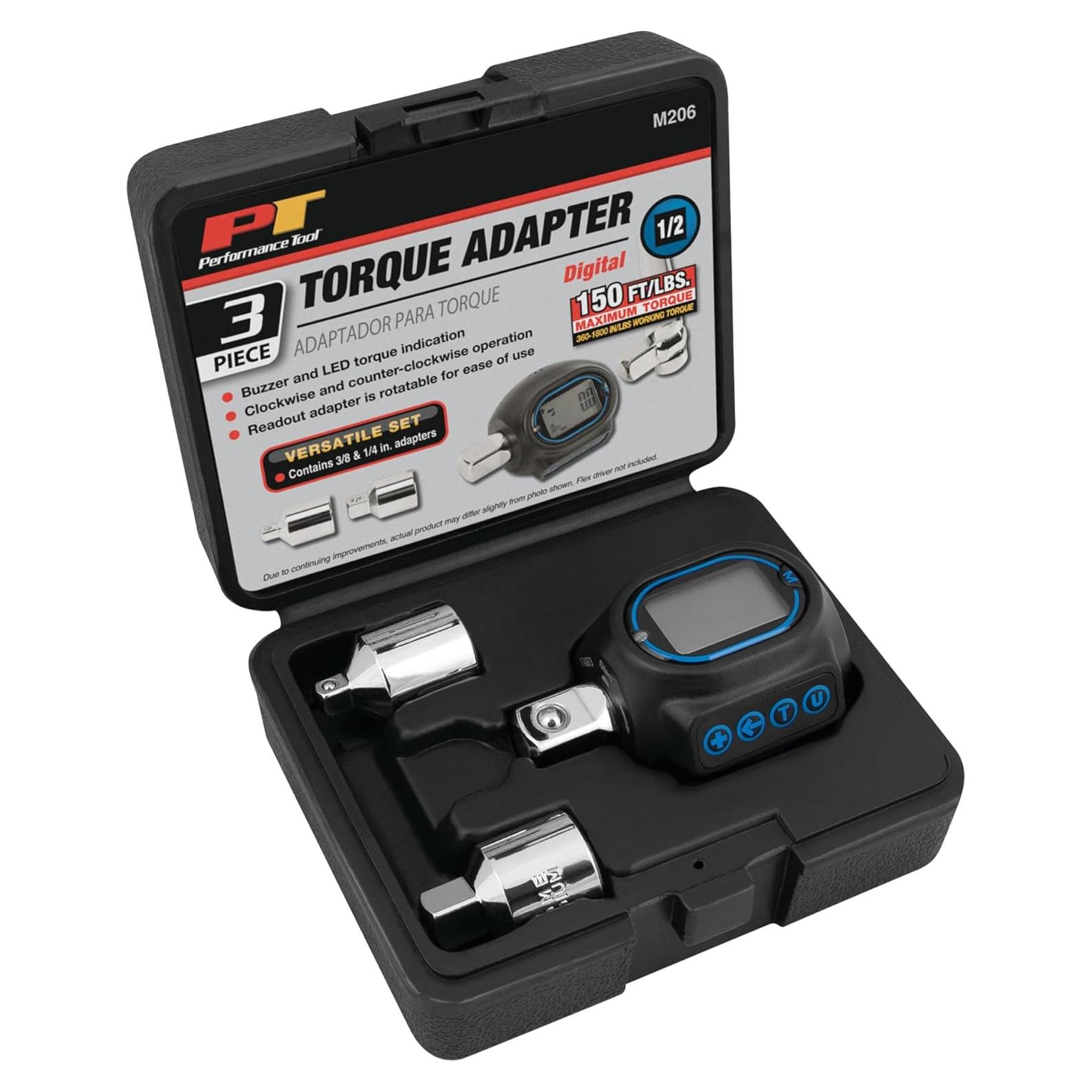 Adaptador de Par Digital Performance Tool M206 30-150 lb/pie