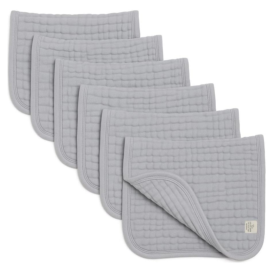 Paños de Eructo Muselina Lululamb 100% Algodón 6 Piezas