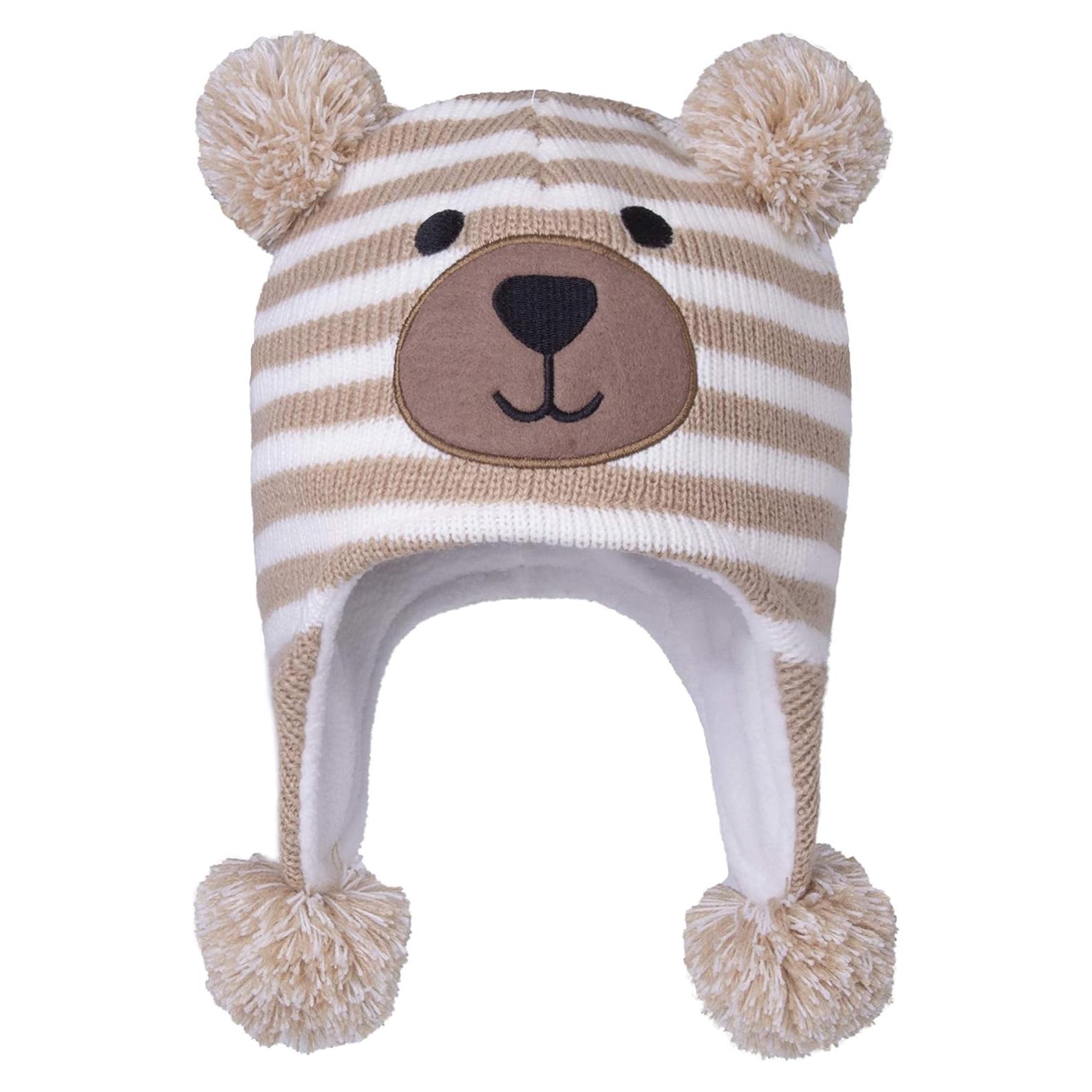 Sombrero de Invierno para Niños LANGZHEN Gorro de Punto con Orejeras