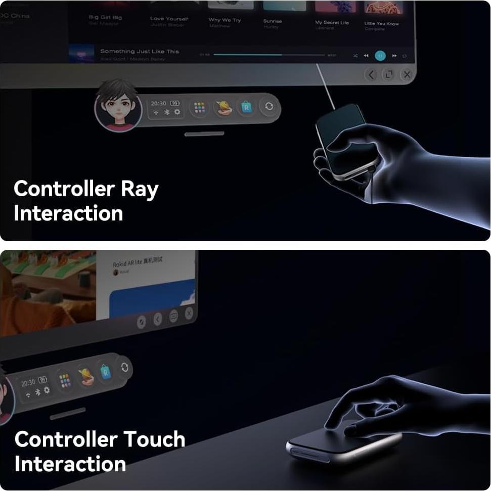 Rokid Station2 Calculadora Espacial 5000mAh 8GB 128GB Plata