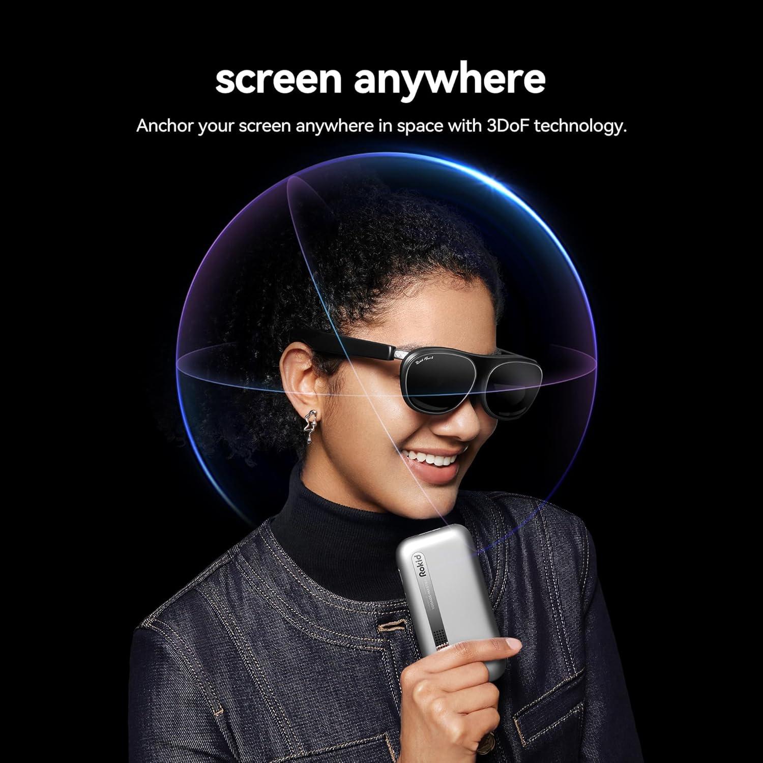 Rokid Station2 Calculadora Espacial 5000mAh 8GB 128GB Plata