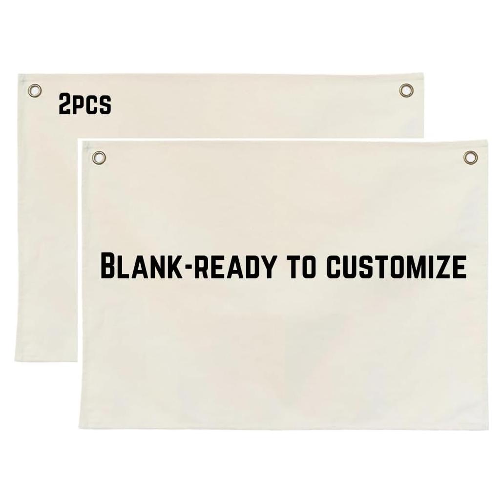 Banner de Lienzo Personalizado Lyla & Sage 66x46cm - 2 Paquetes