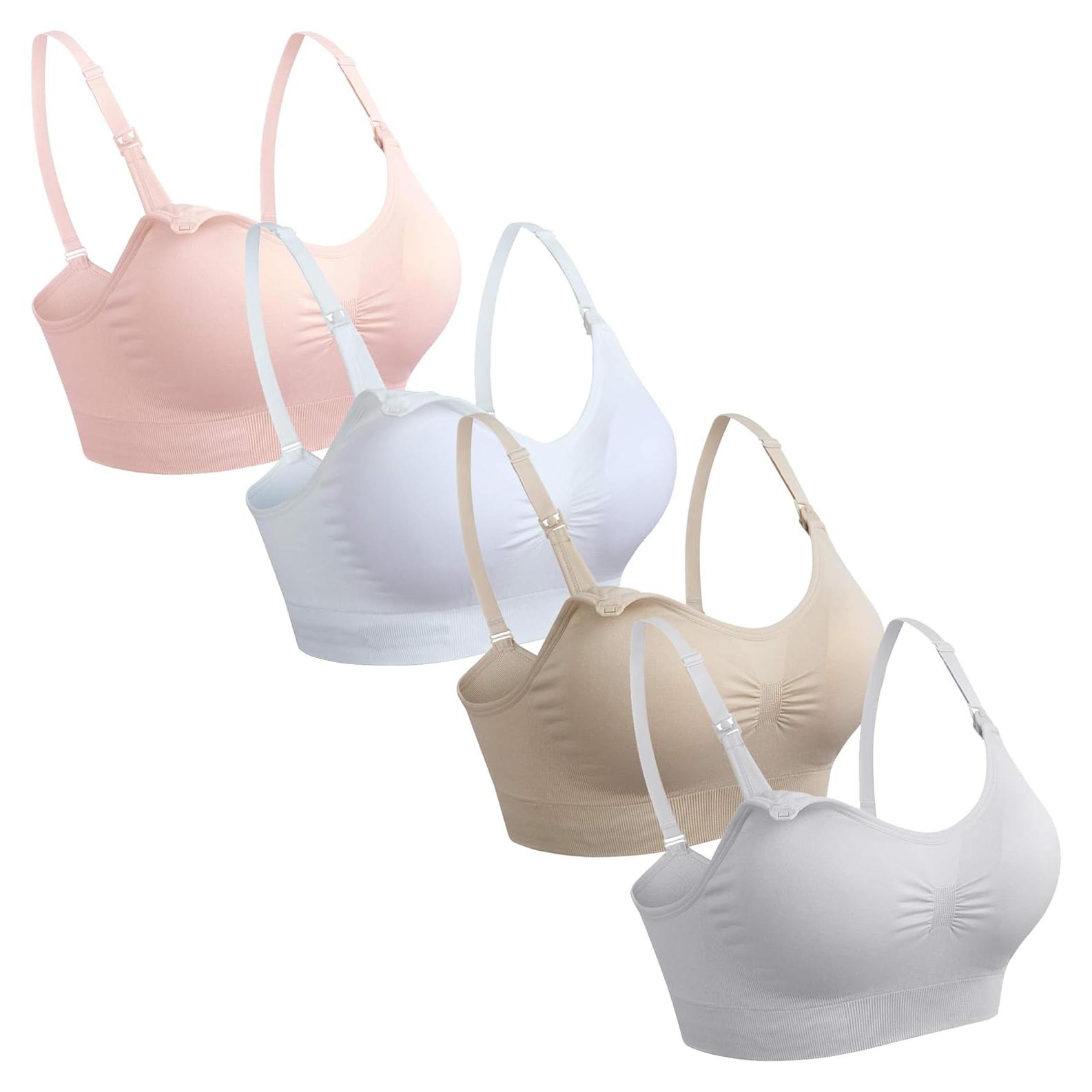 Sujetador de Lactancia GXXGE 4Pack Sin Costuras Pequeño