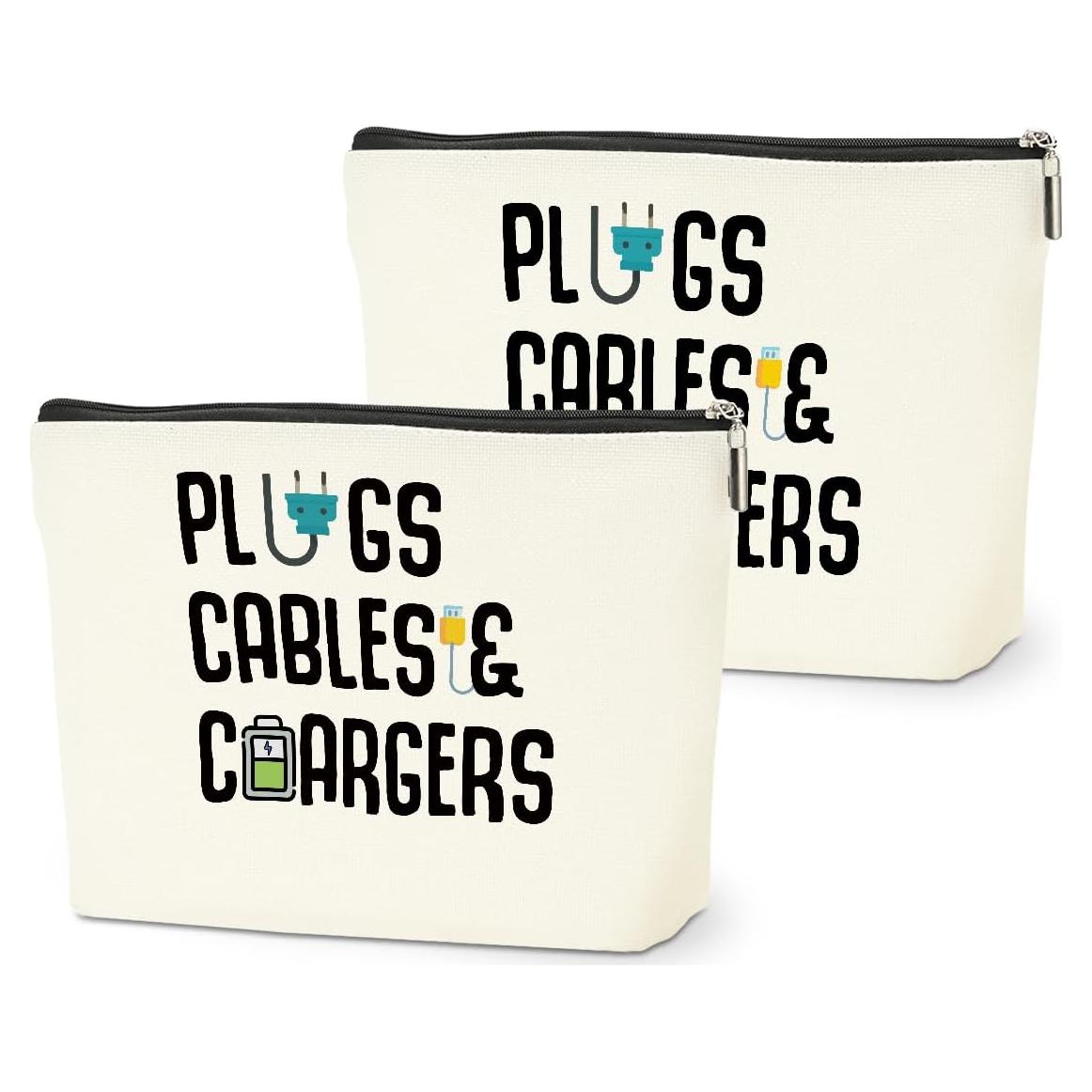 Bolsa Organizadora de Cables y Maquillaje HZMLYDJ 24.4x18.8cm