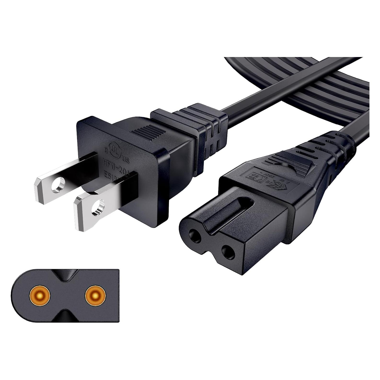 Cable de Alimentación Polarizado 2 Clavijas Vizio 1.83m 18AWG