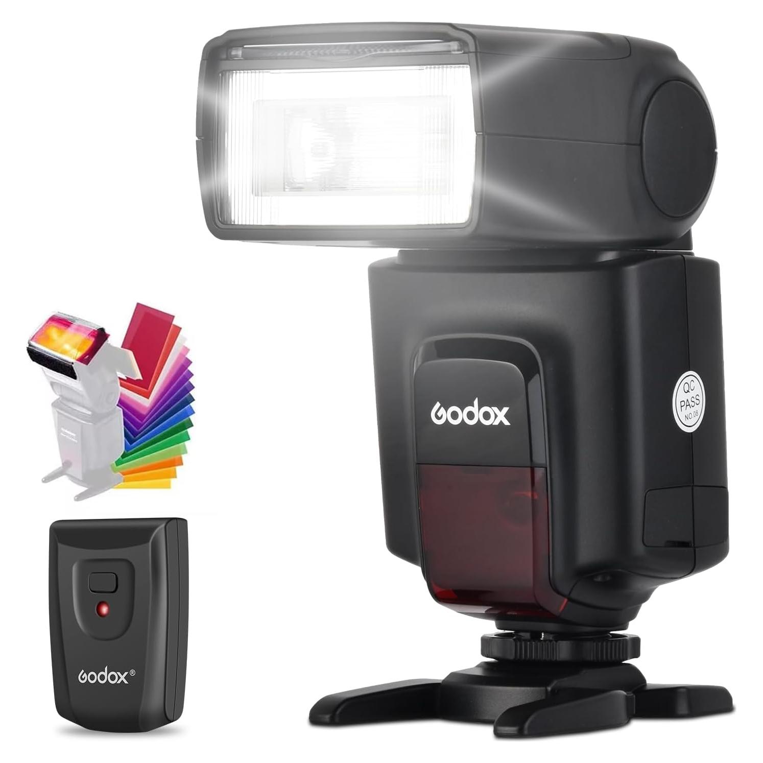 Flash Godox TT520 II para Cámara DSLR con Transmisor Inalámbrico