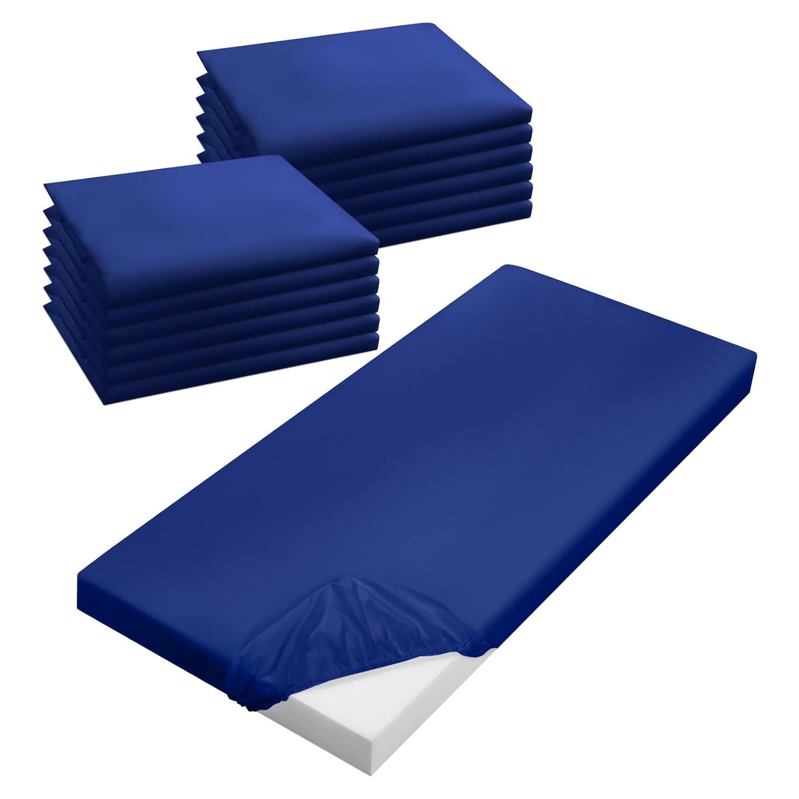 Sábanas Ajustadas para Cunas VitalCozy 12 Pcs Azul 122x60 cm