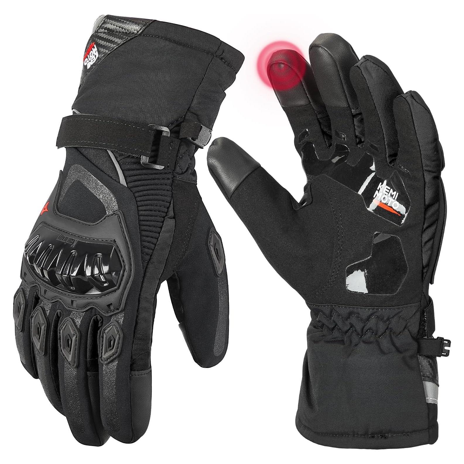 Guantes de Moto KEMIMOTO X-Large Impermeables Táctiles
