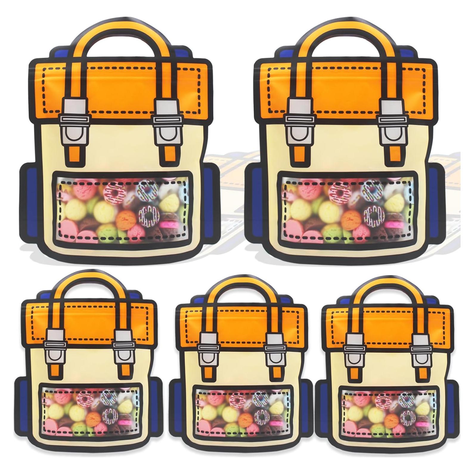 30 Bolsas de Regalo Naranjas KTBANBANNEY Reutilizables 20.93x17.97cm