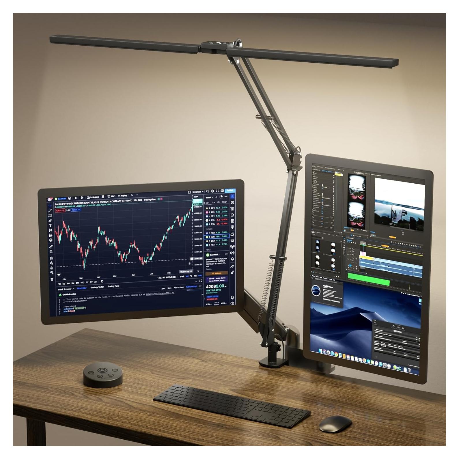 Lámpara de Escritorio LED SKYLEO 24W 2400LM Ajustable con Control Remoto