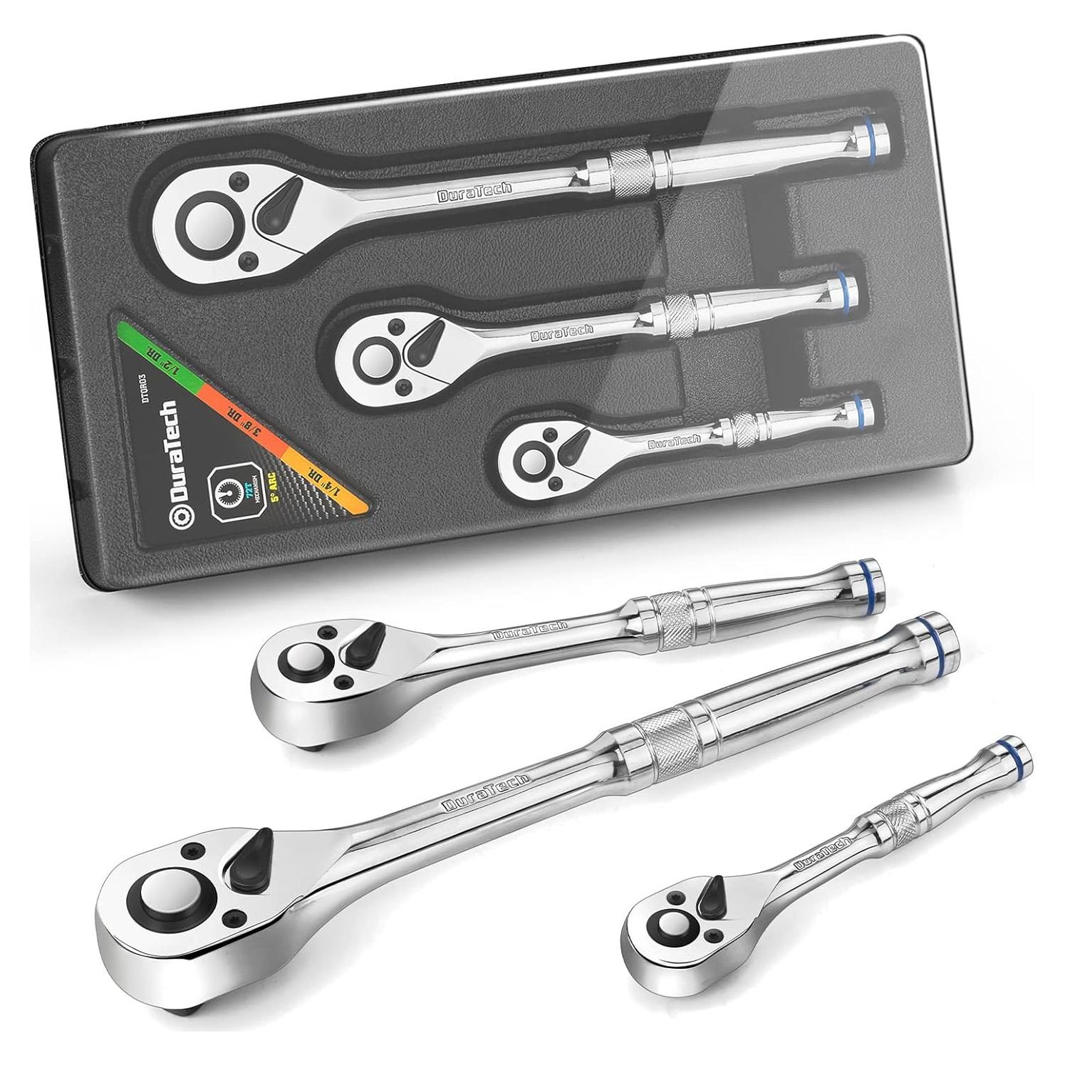 Juego de Carracas DURATECH 3 Piezas 72 Dientes Liberación Rápida