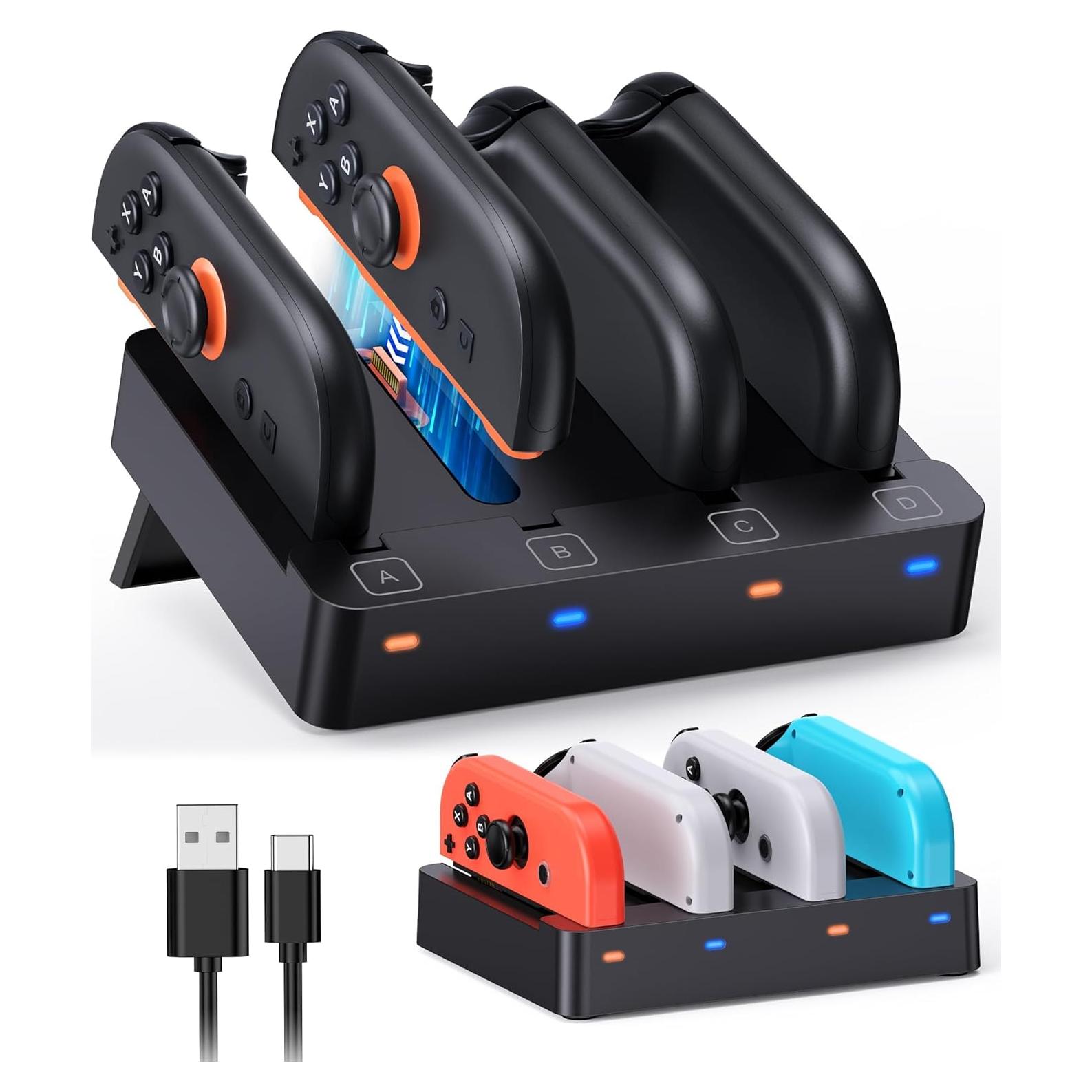 Base de Carga FYOUNG para Nintendo Switch 2/1 - Estación 8 en 1