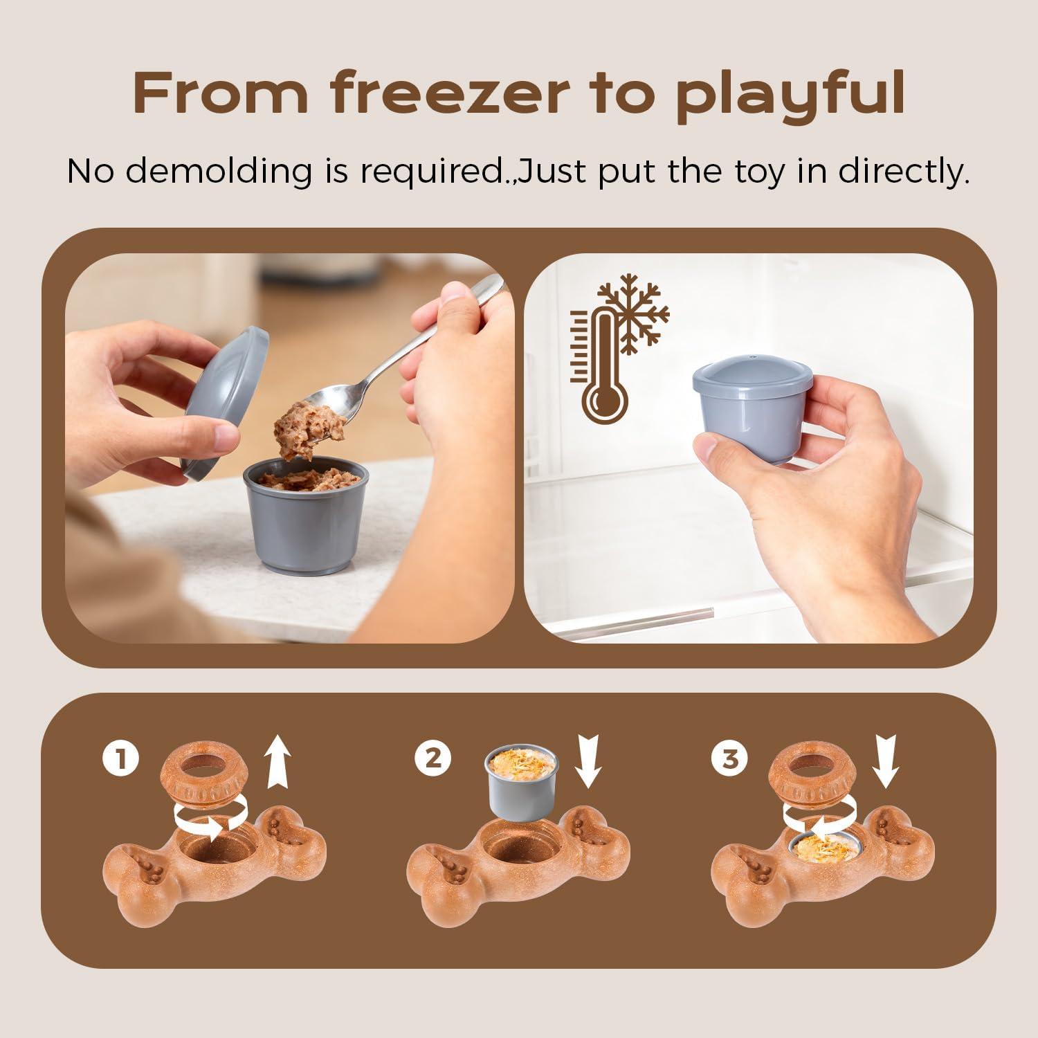 Hueso Congelado para Perros EHWZ - Juguete Masticable 7.4cm