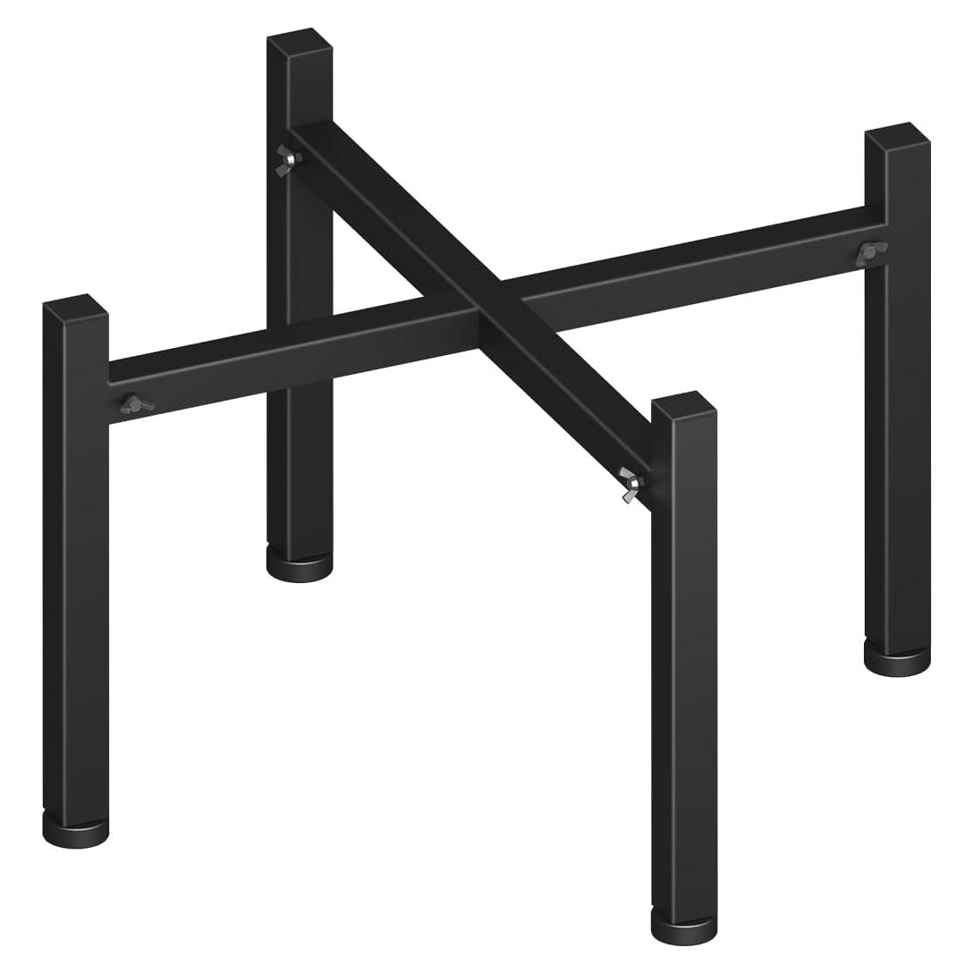 Soporte Universal para Fogata Garbuildman 15-27 Pulgadas Metal Negro