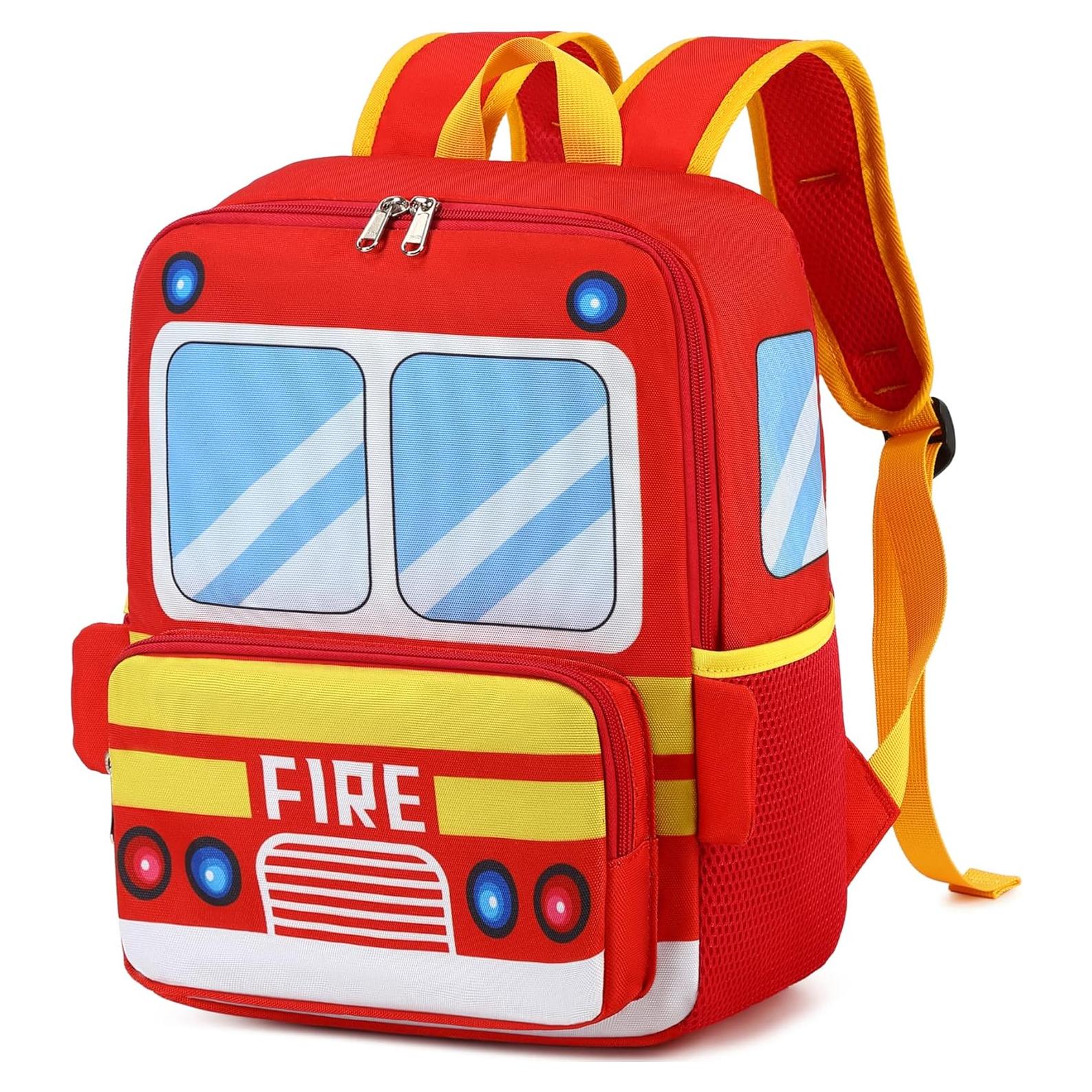 Mochila 3D para Niños Camión de Bomberos 33 cm 10L