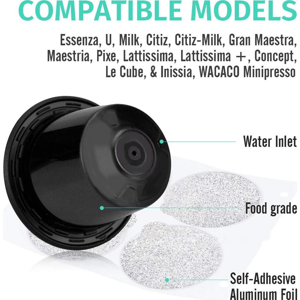 Cápsulas Reutilizables de Espresso CAPMESSO - 100 Piezas