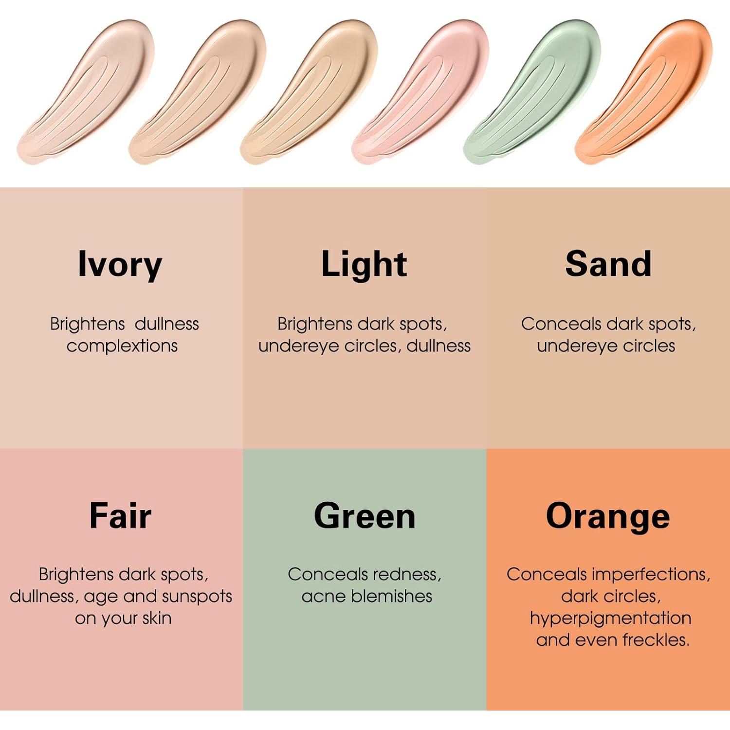 Corrector Líquido UCANBE Hidratante Claro 11.6cm - Cobertura Completa