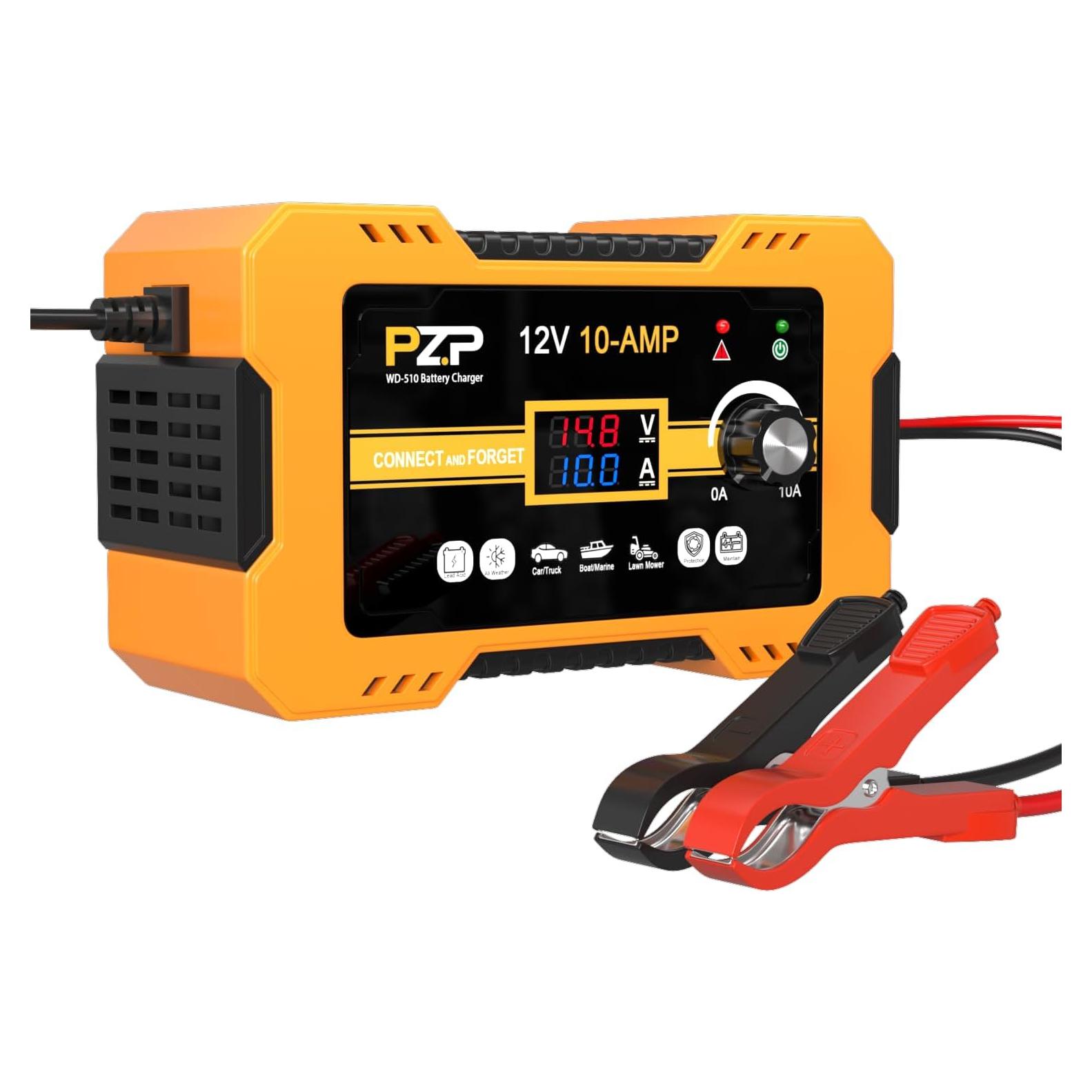 Cargador de Batería PZ.P 12V 0-10A Mantenedor Automático