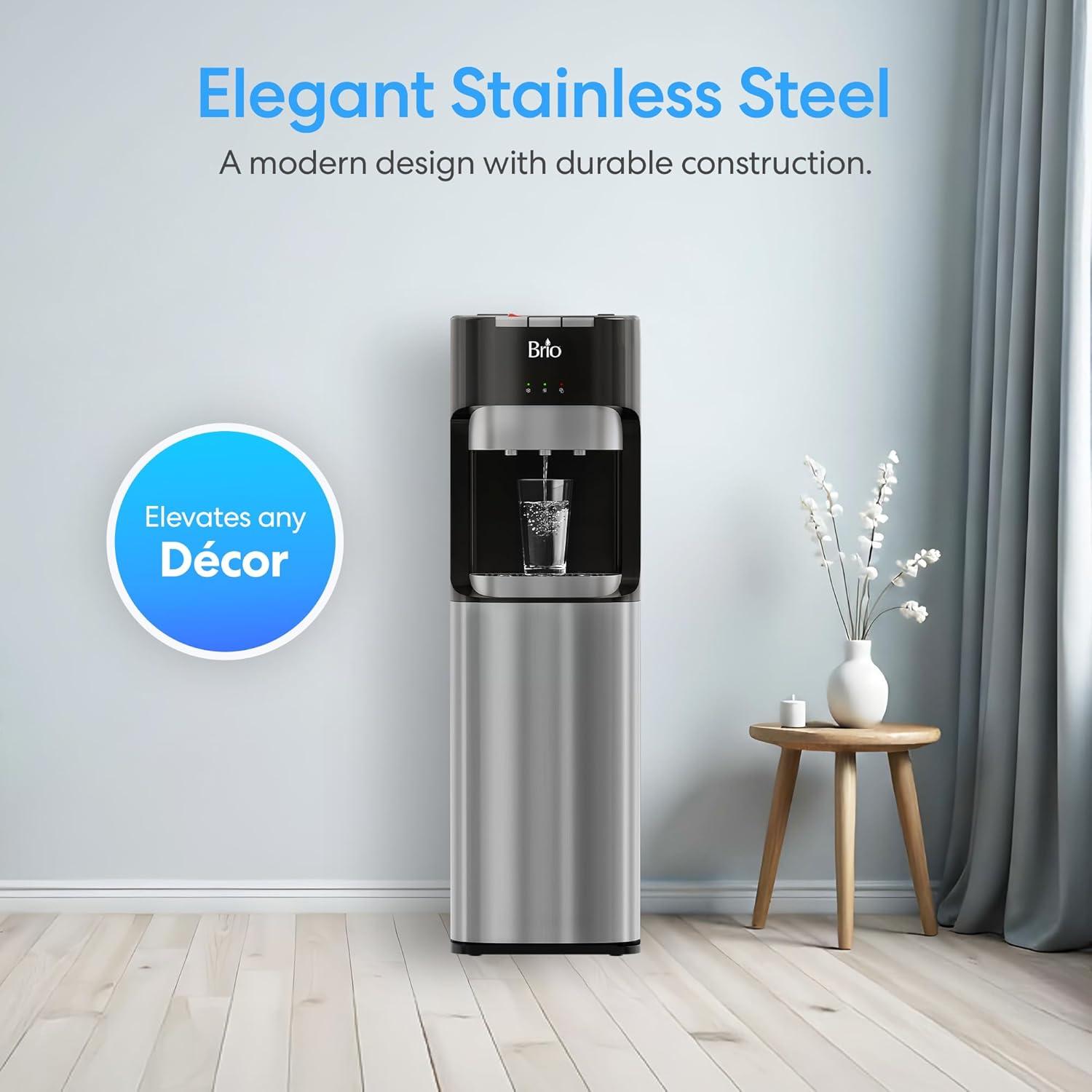 Dispensador de Agua Brio CLBL420V2 3 Temperaturas Acero Inoxidable