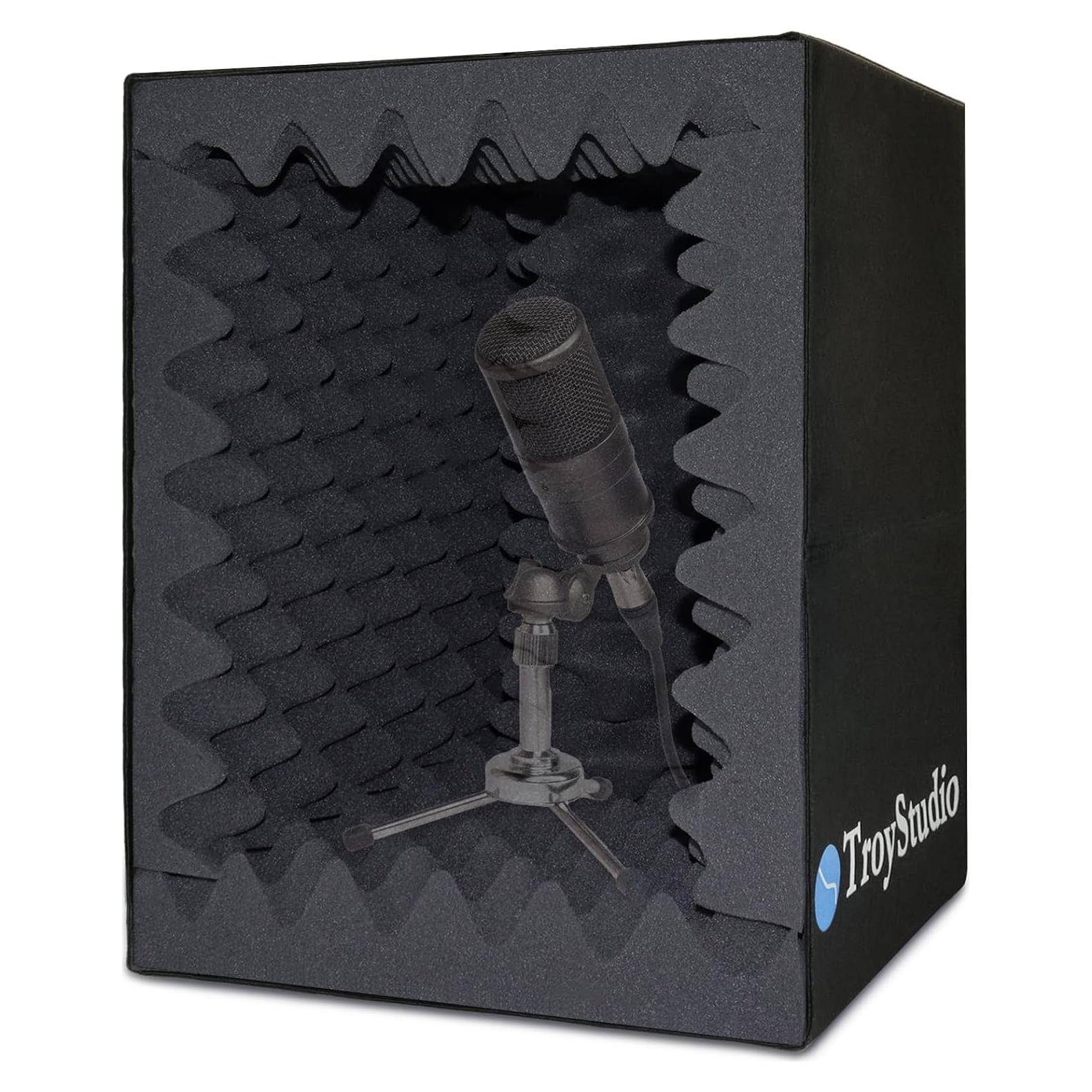 Filtro Pop TroyStudio para Micrófono Portátil Negro 30.5x30.5x40.6cm