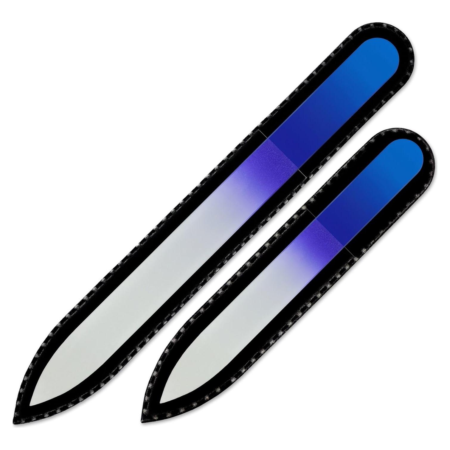 Set de 2 Limas de Uñas de Vidrio Mont Bleu - Hechas a Mano