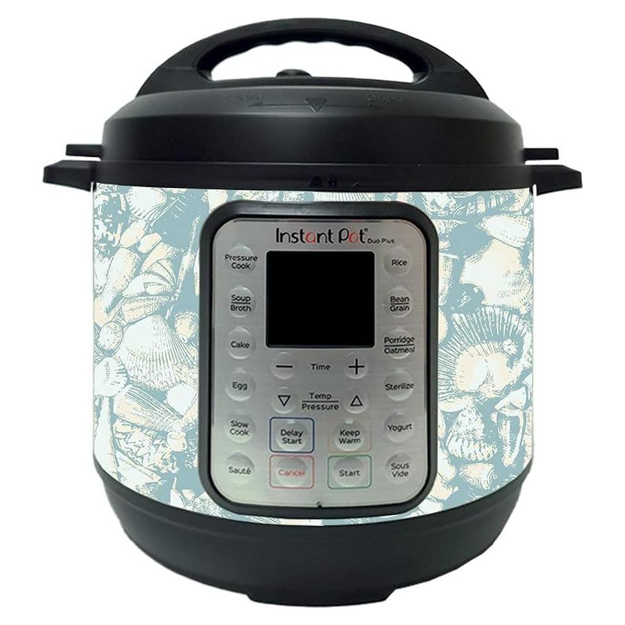 MightySkins Piel Vinilo para Instant Pot Duo 6-QT - Conchas Marinas