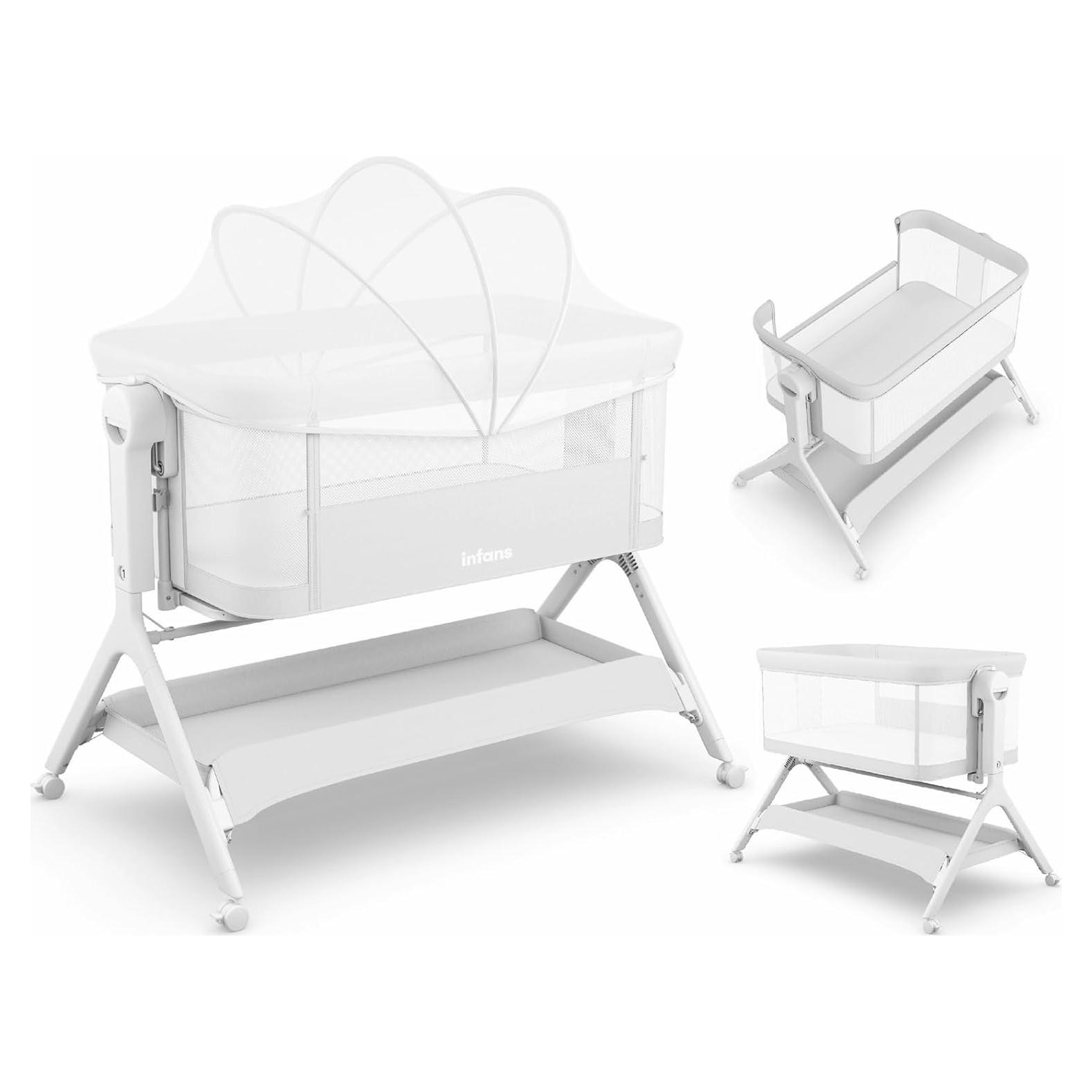 Cuna para Bebés INFANS 5 en 1 Ajustable con Ruedas y Red