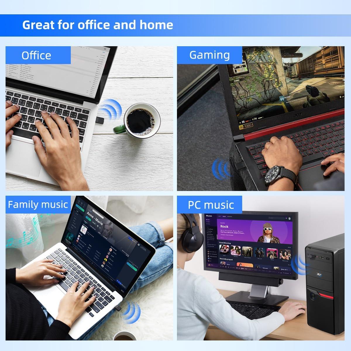 Adaptador Bluetooth Ldex DG05 para PS5, PS4, Switch, PC