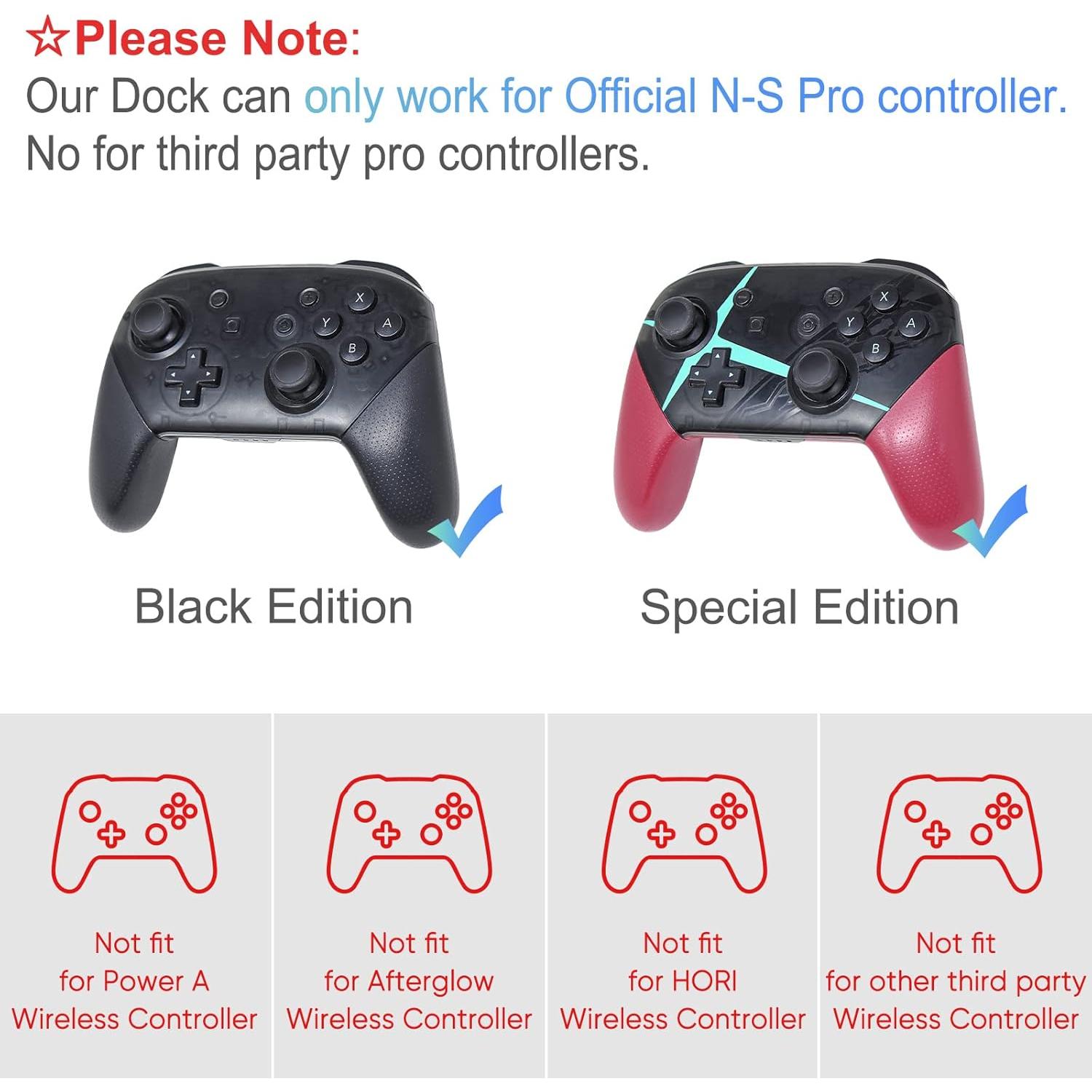 Dock de Carga FastSnail para Nintendo Switch y Joy-Con