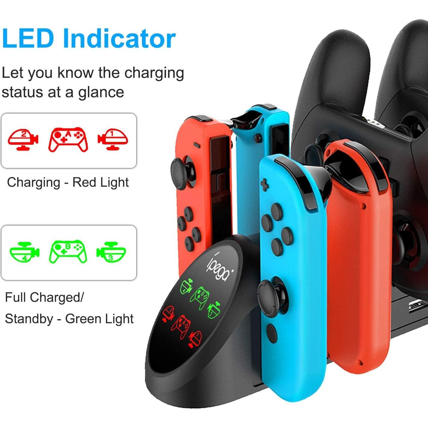 Dock de Carga FastSnail para Nintendo Switch y Joy-Con