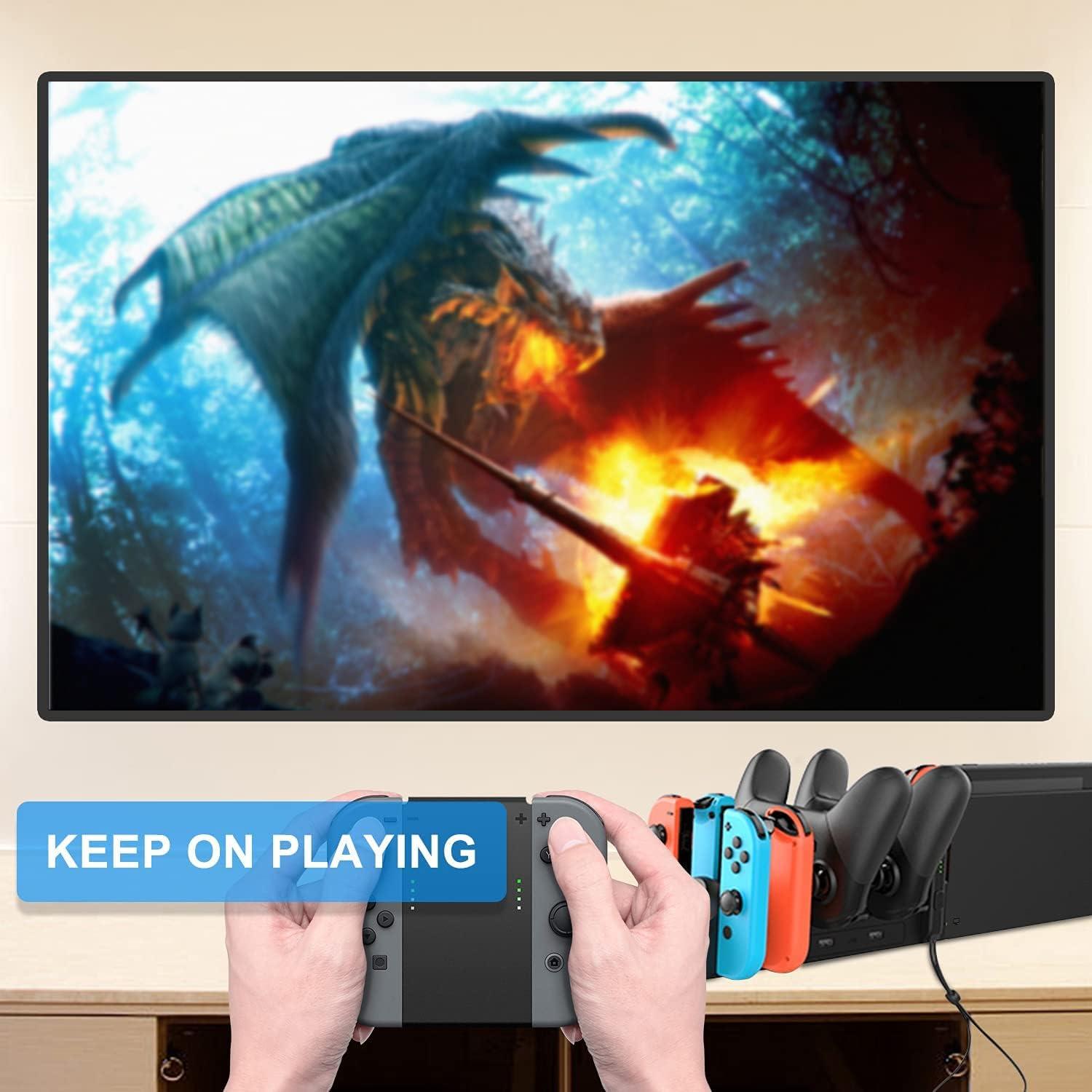 Dock de Carga FastSnail para Nintendo Switch y Joy-Con