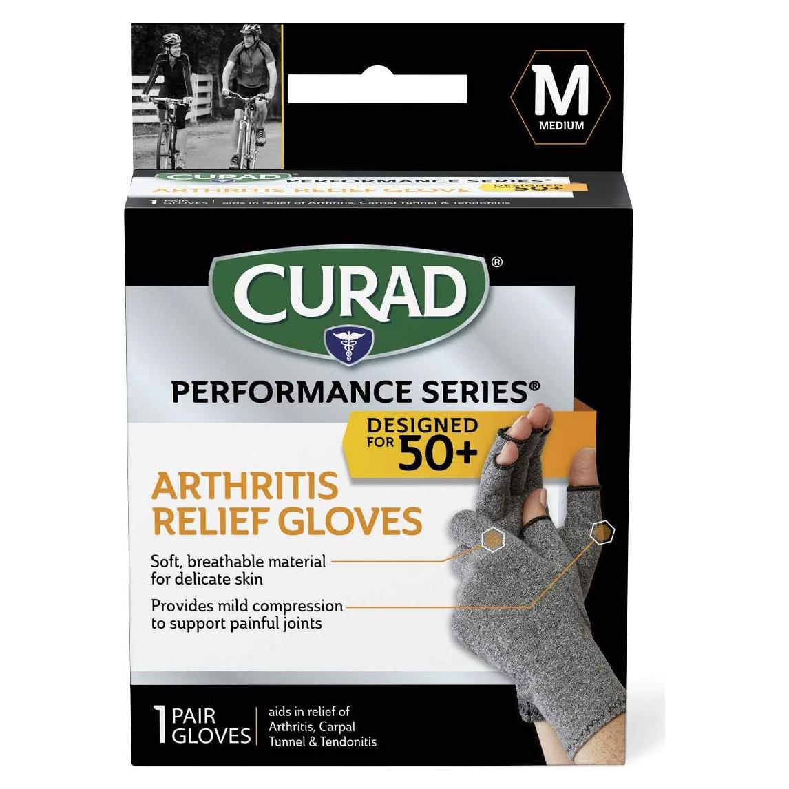 Guantes Curad CURSR19400MDH para Alivio de Artritis - 1 Par Mediano