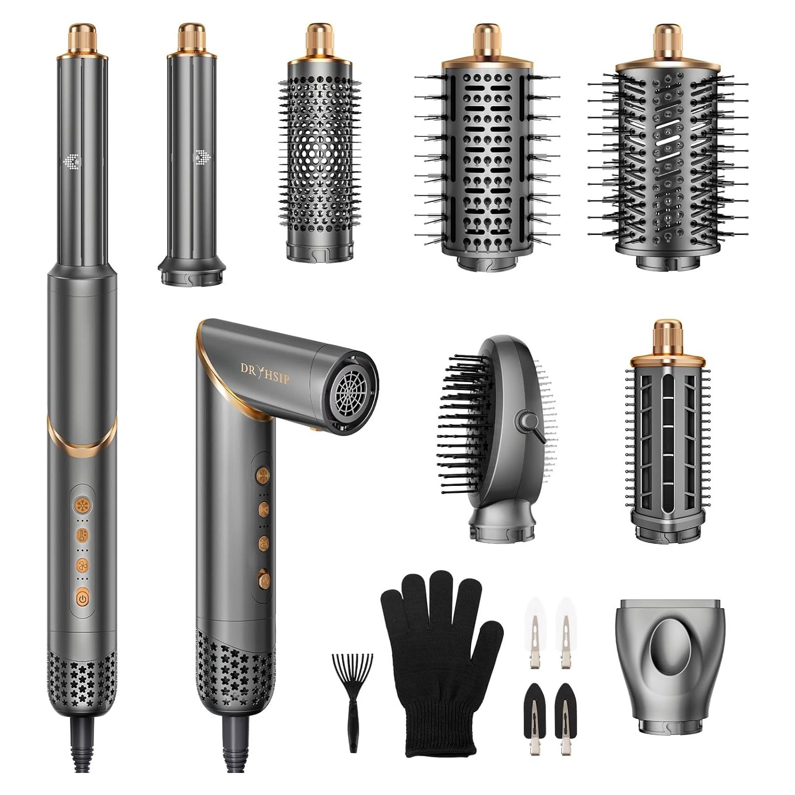 Estilizador de Cabello 8 en 1 Dryhsip - Secador y Rizador Profesional