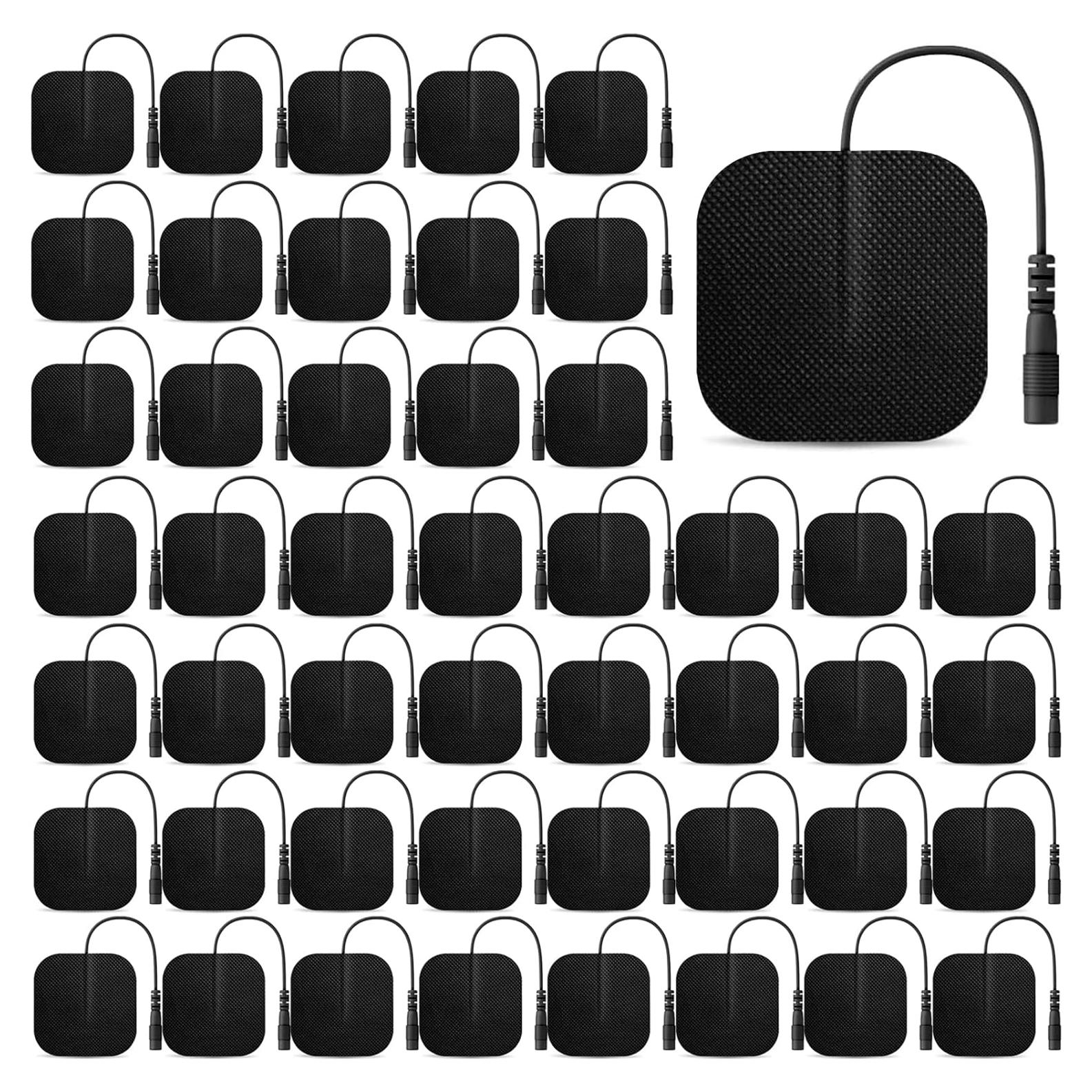 48 Almohadillas Electrodos TENS EMS TRIFOX Reutilizables 50 Veces