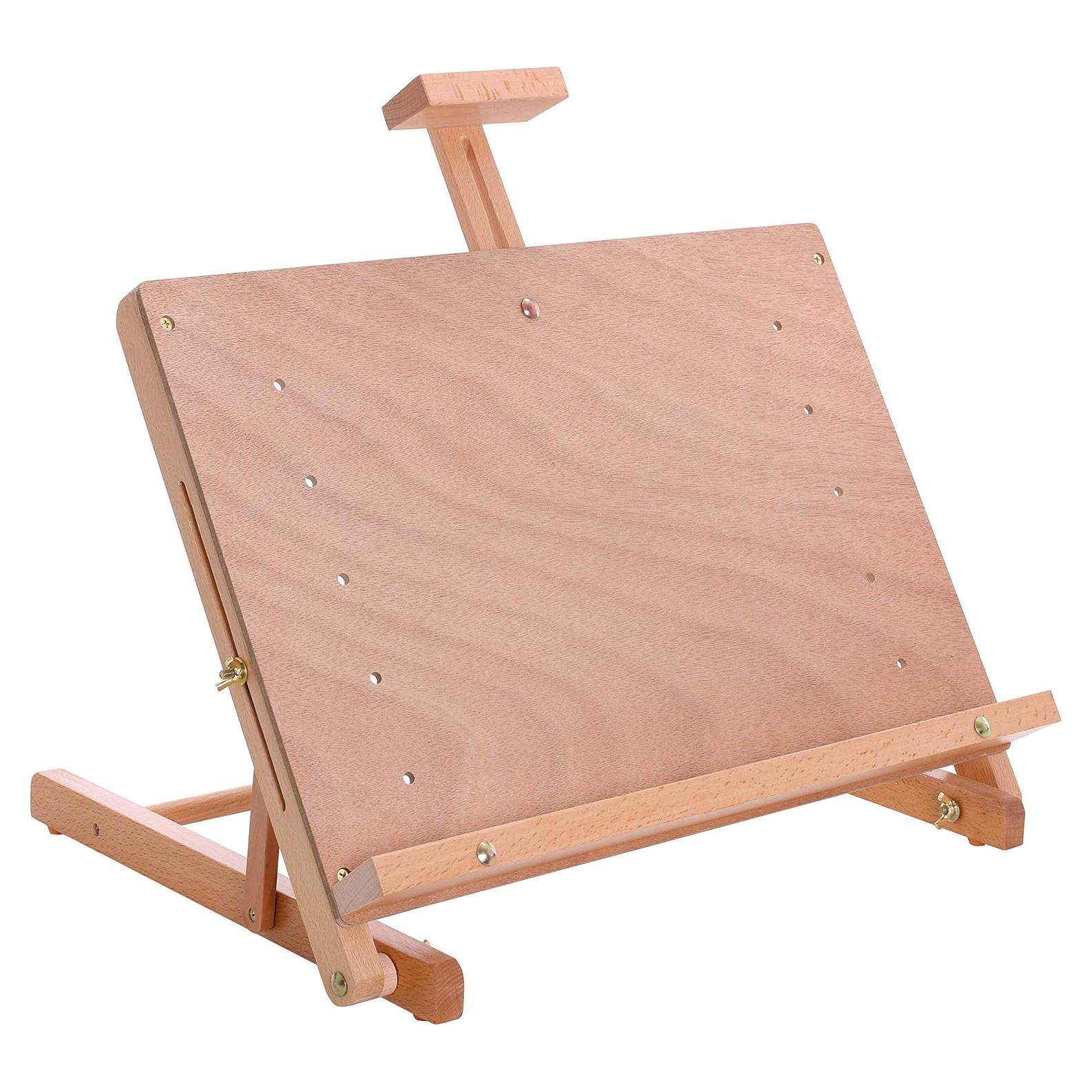 Caballete de Madera Sólida Suministro de Arte E-416 Ajustable