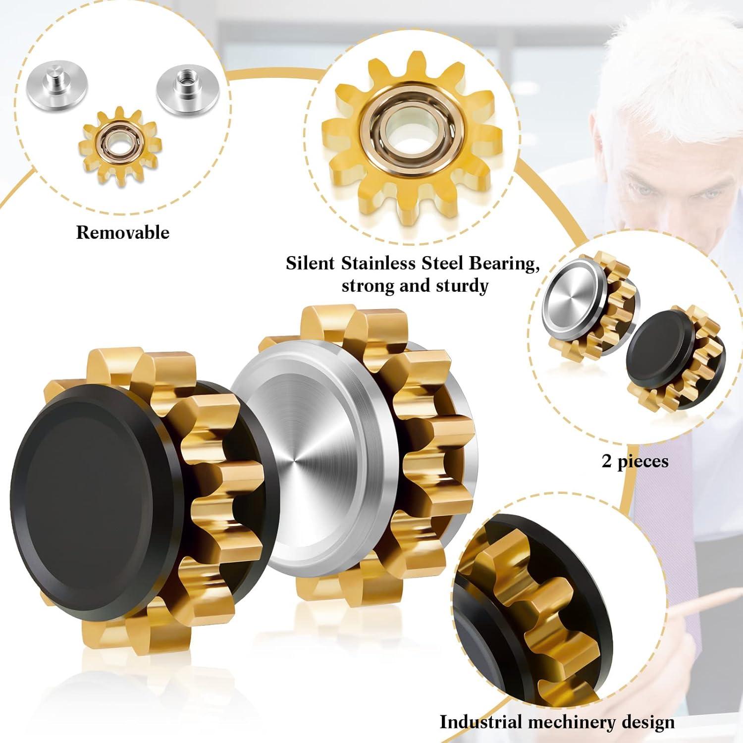 Juguete giratorio Zhanmai de metal antiestrés 2 piezas
