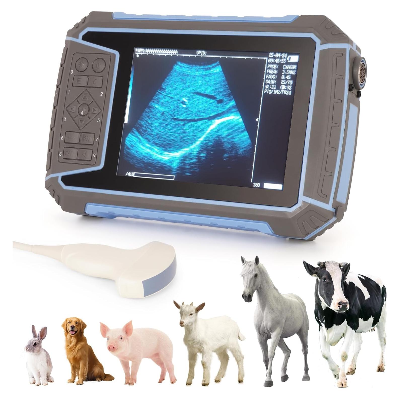 Escáner Ultrasonido Veterinario PALJZHMARY V1 3.5MHz Portátil